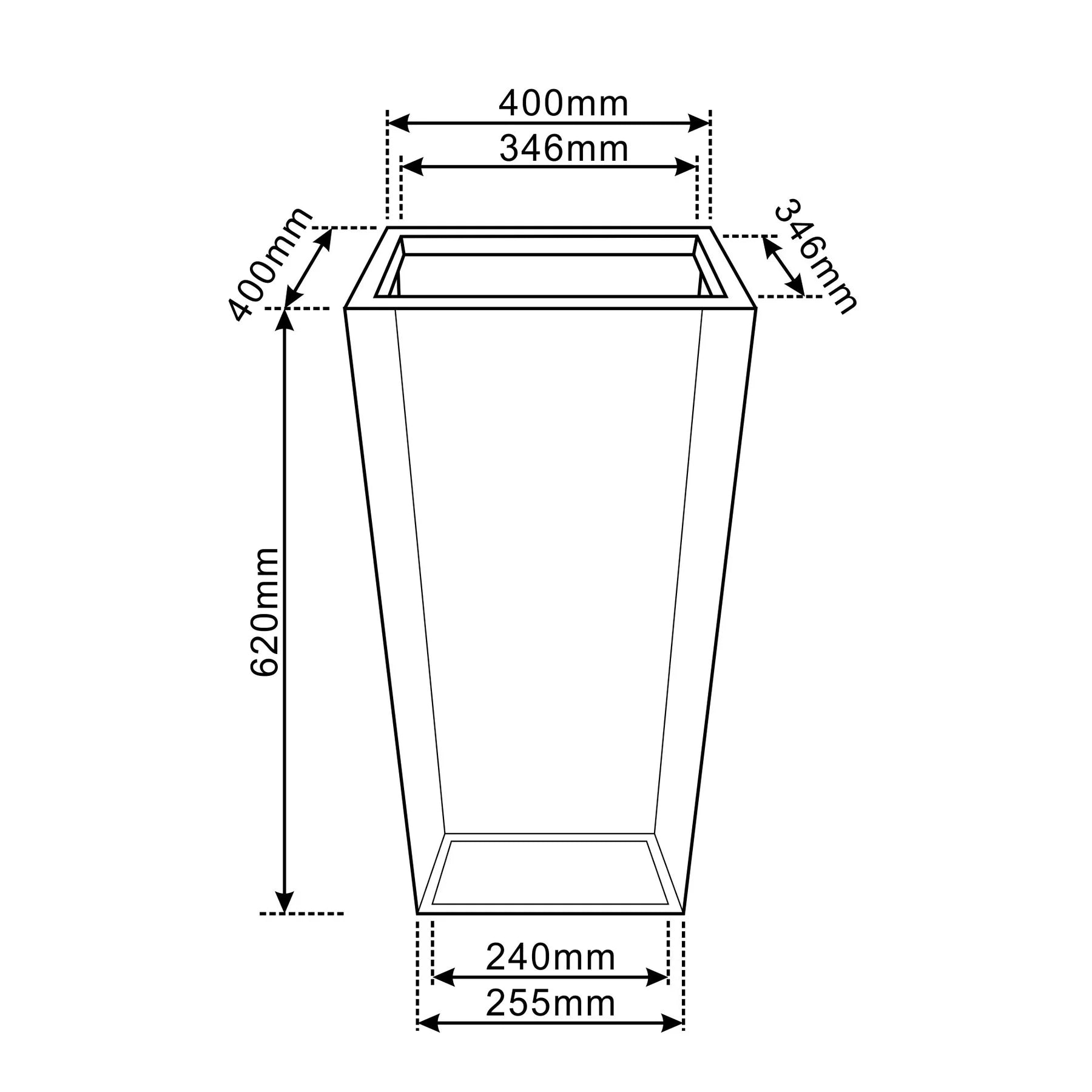 Provencelia květináč AERIS tmavě zelená – glazovaná terakota, styl Anduze
