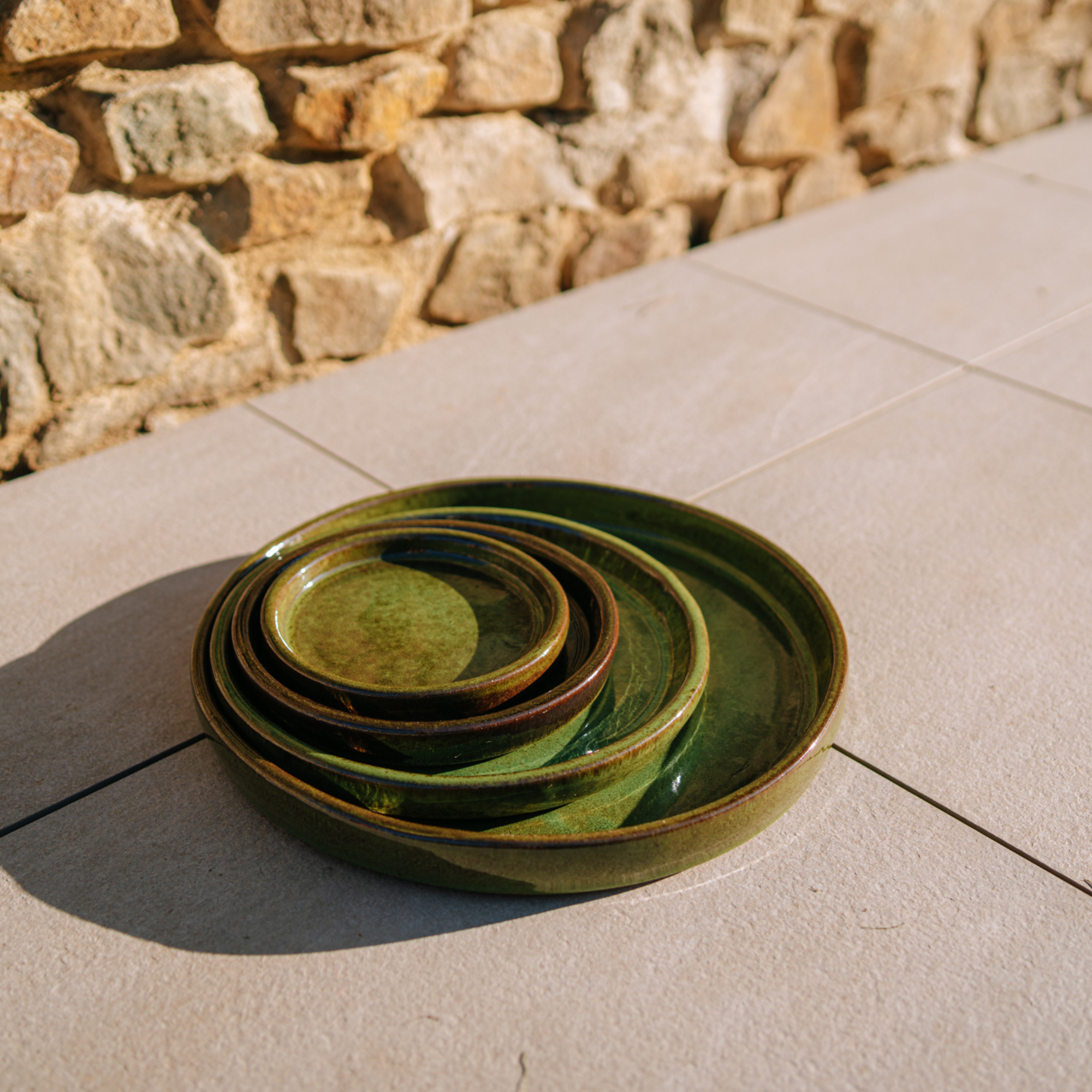 Podmiska pod květináč - Tropická zelená