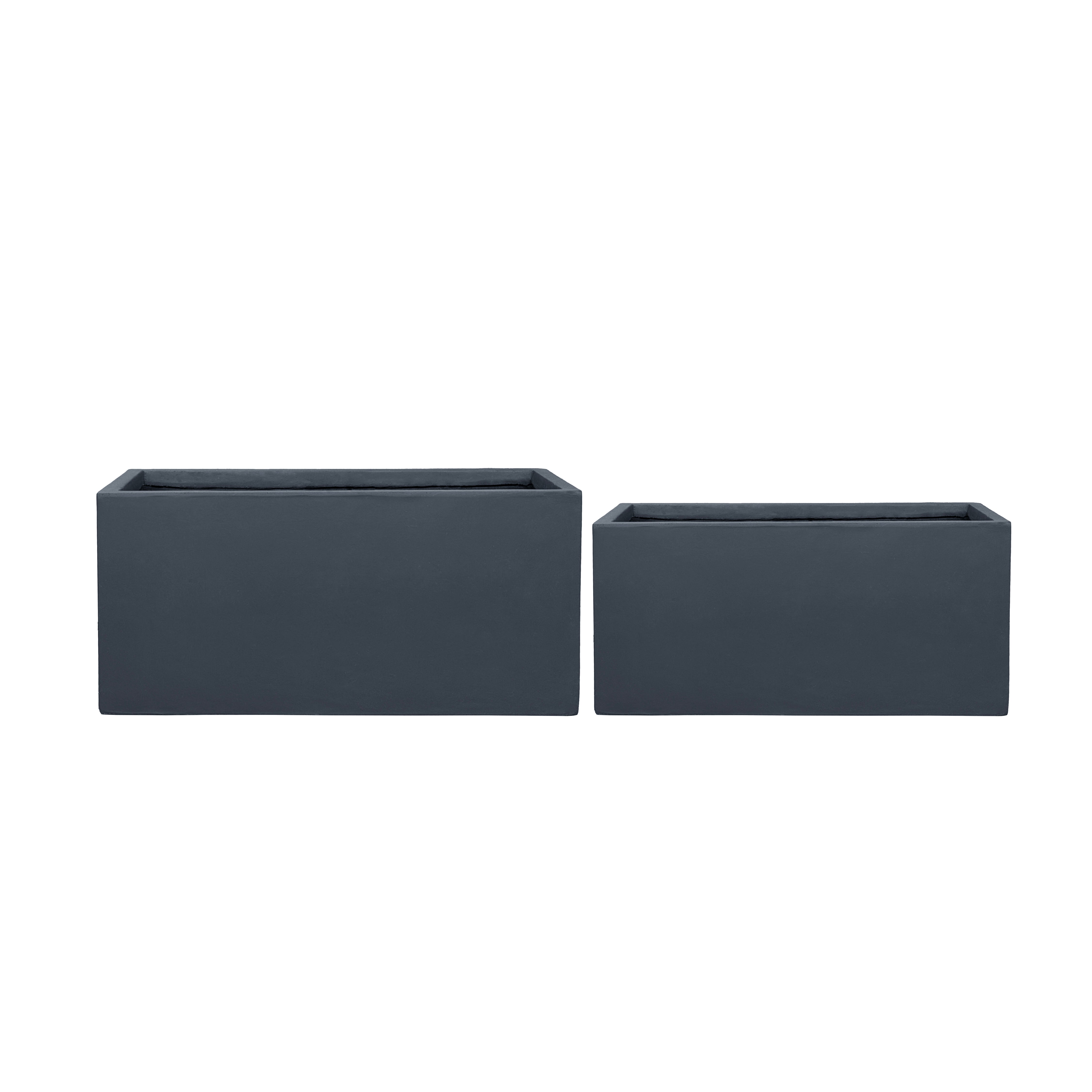 Betonový květináč Horizon tmavě šedý 99×46×46 cm – mrazuvzdorný, do exteriéru