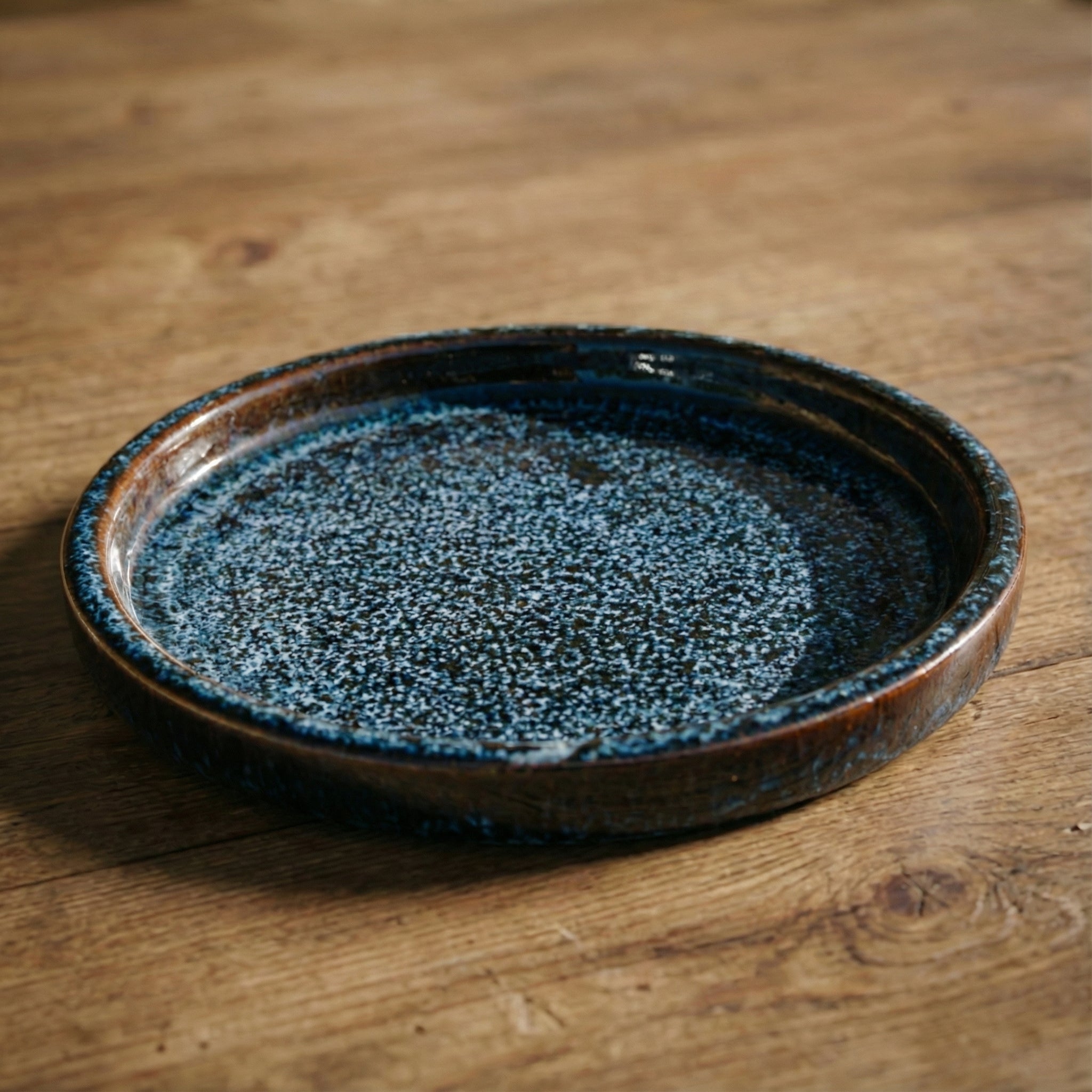 Podmiska pod květináč - Ledově modrá