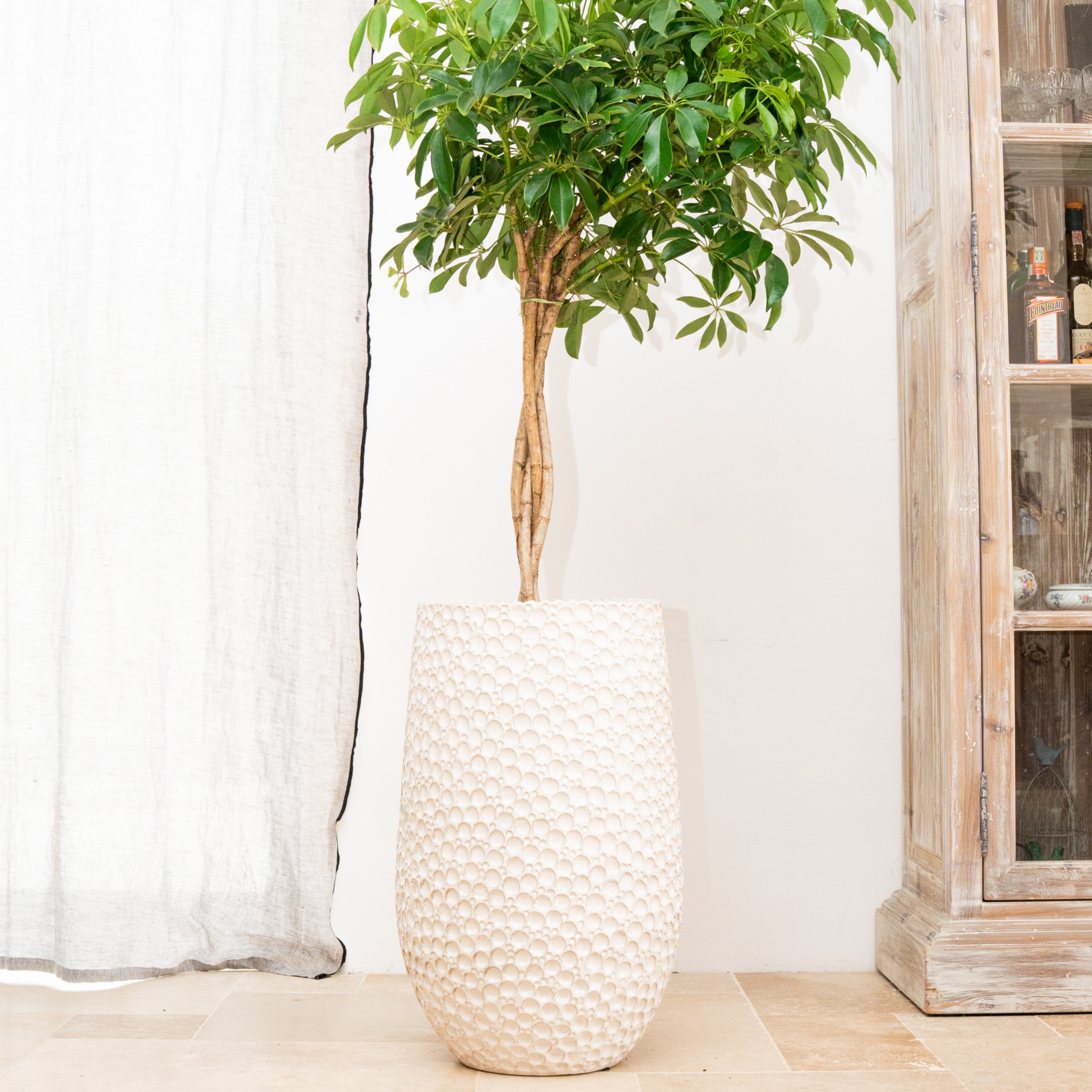 Květináč PARIS bílá – ručně vyráběná keramika, XXL až 68 cm