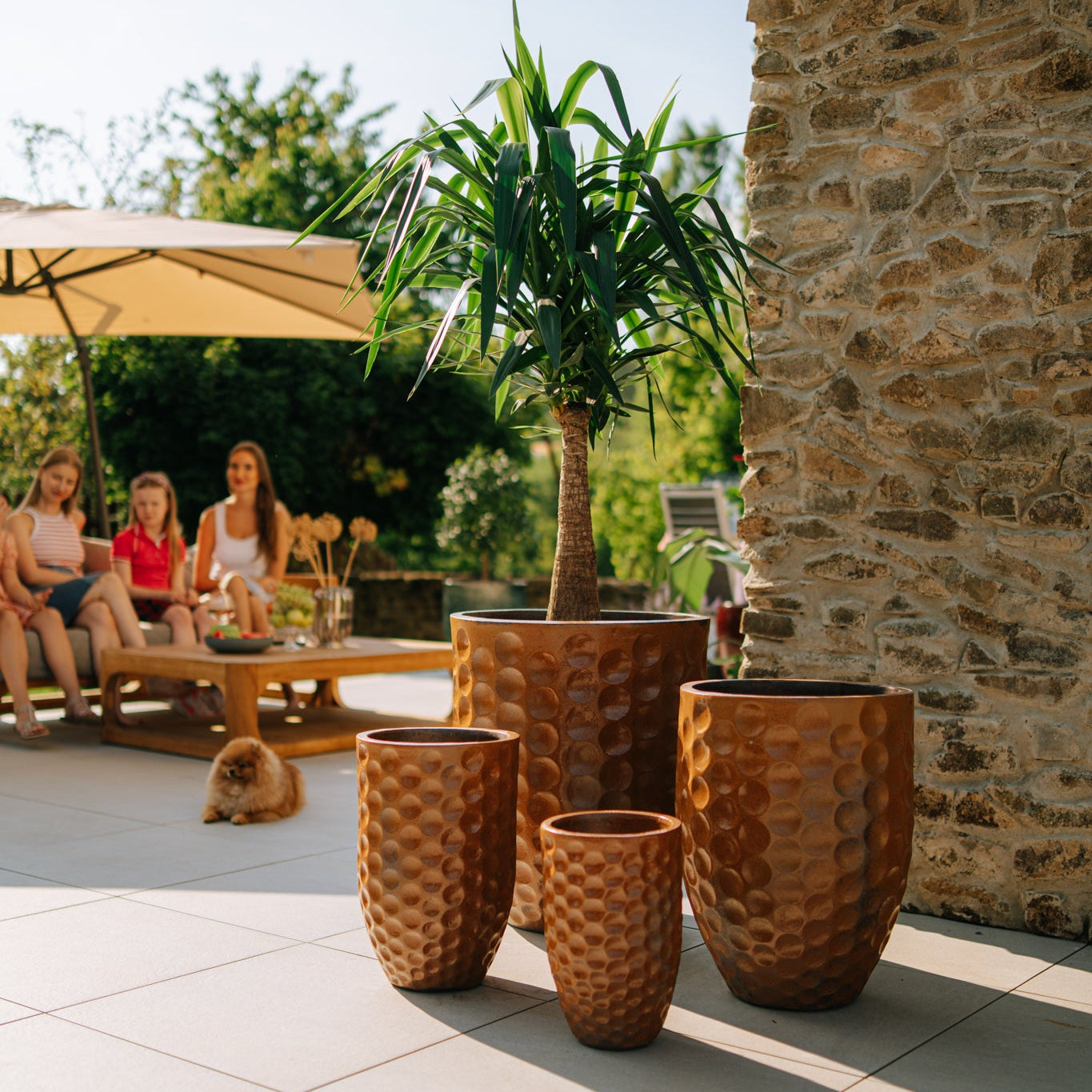 Keramický květináč MEROVEE - Antická rez