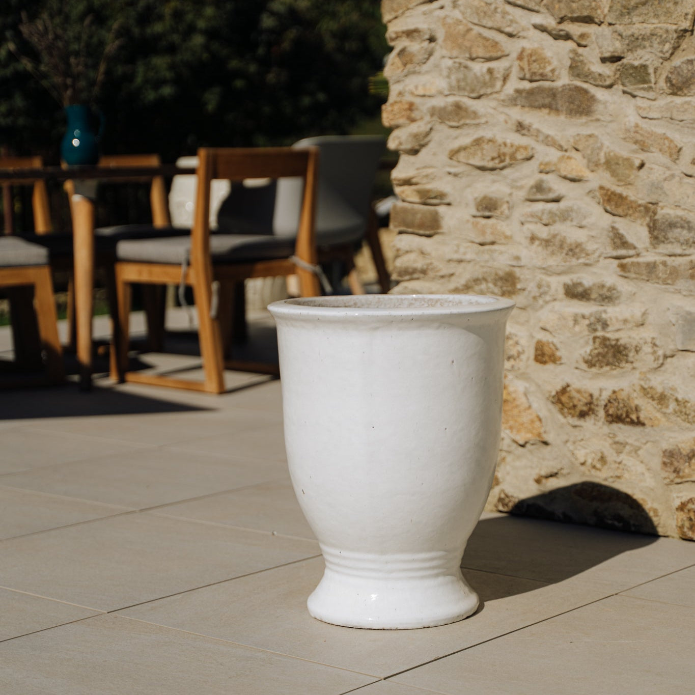 Keramický květináč Arthur - Bílý - Provencelia.cz