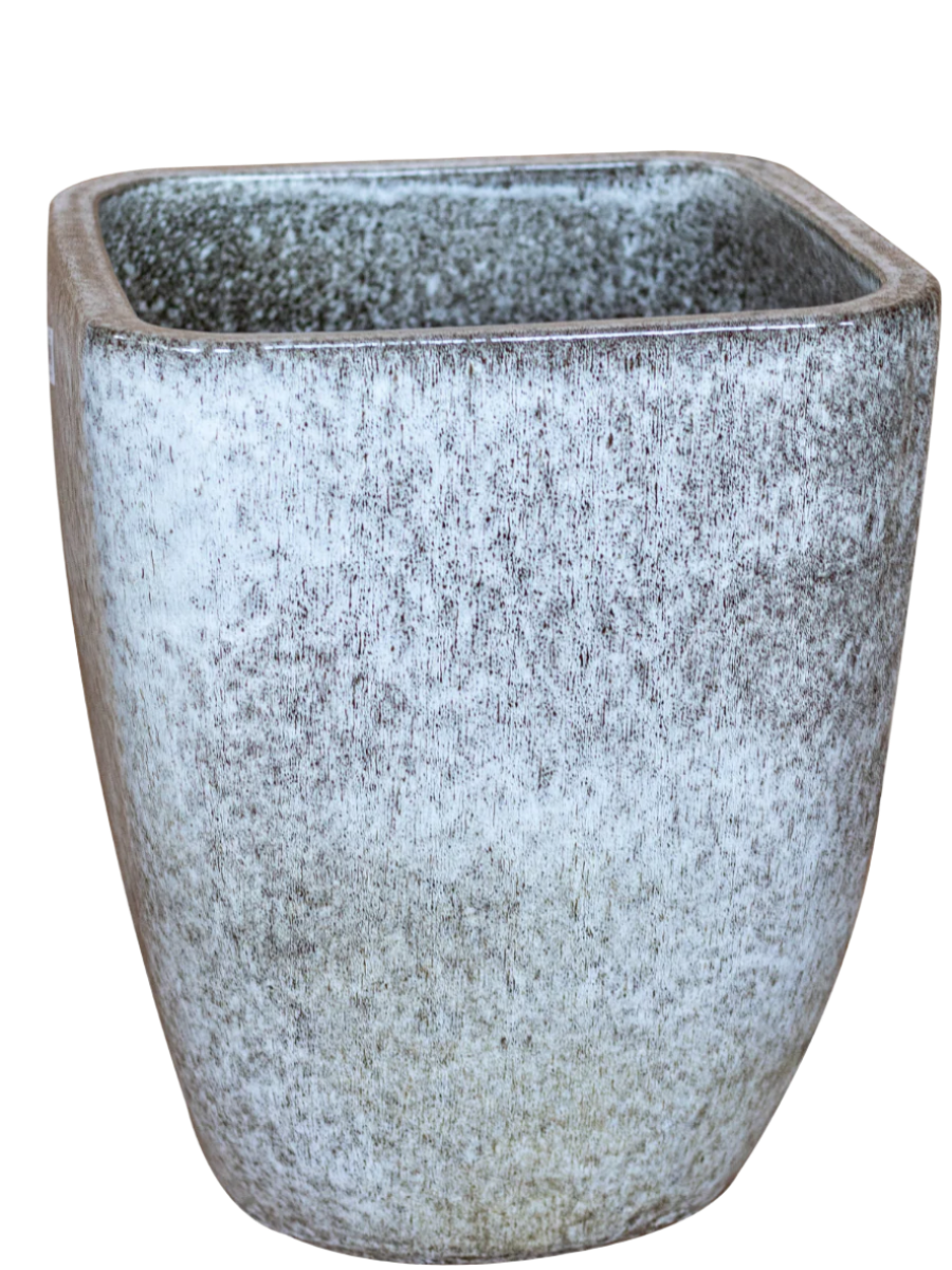 Keramický květináč VAUBAN - Tygrovaná bílá - Provencelia.cz