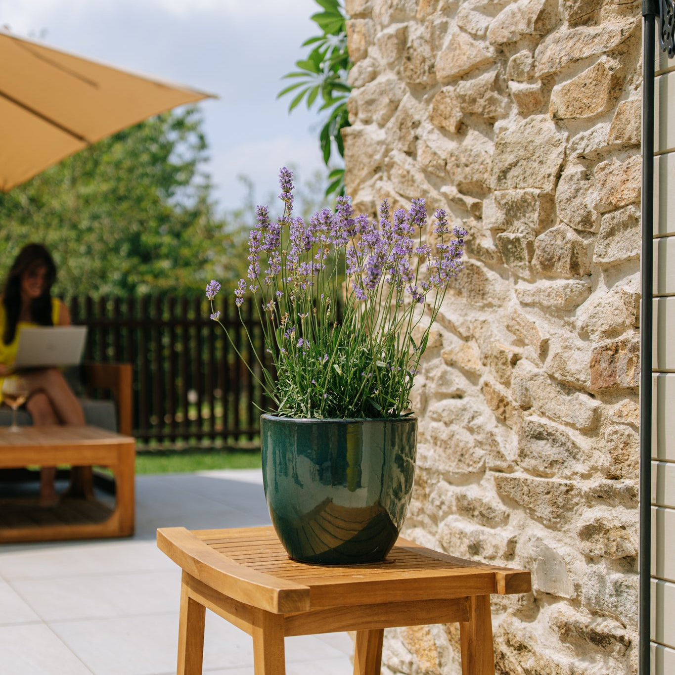 Keramický květináč LANCELOT - Nefritová