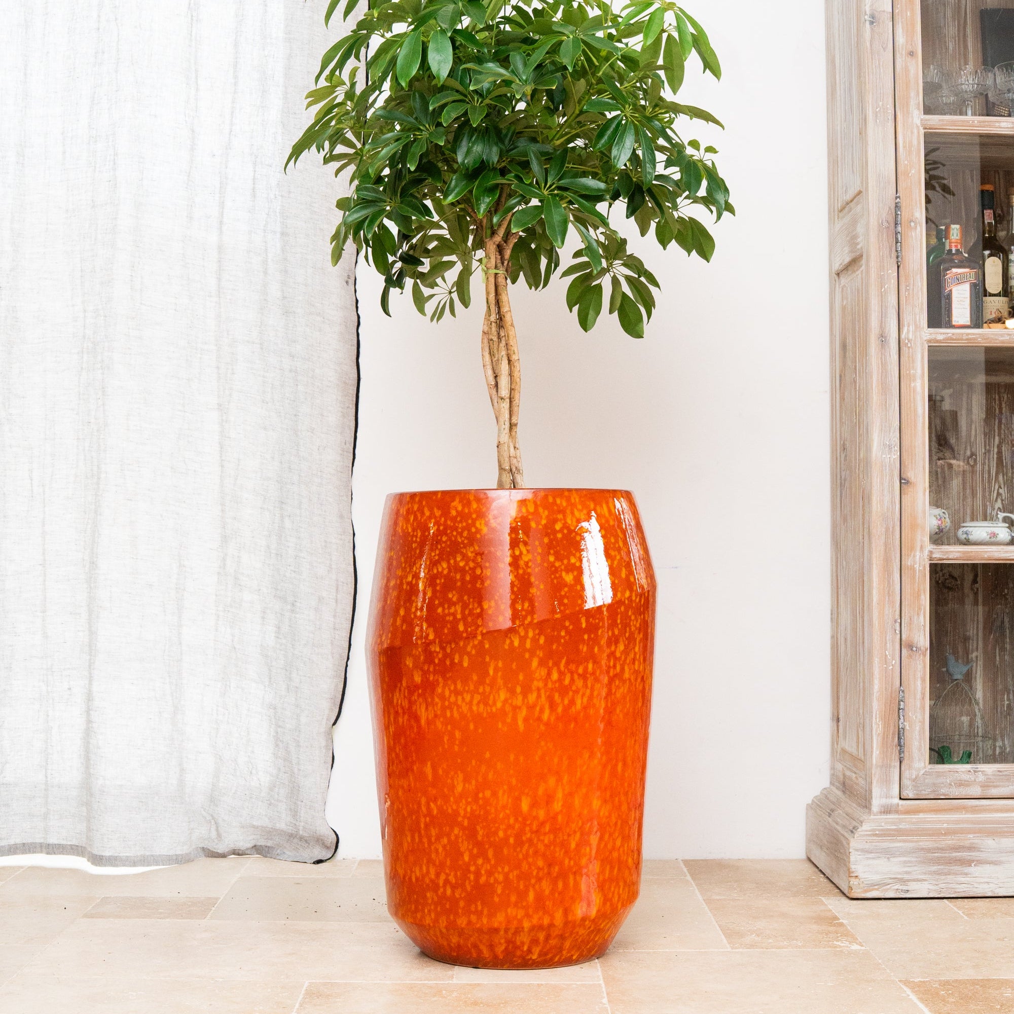 Keramický květináč Monaco - Oranžový