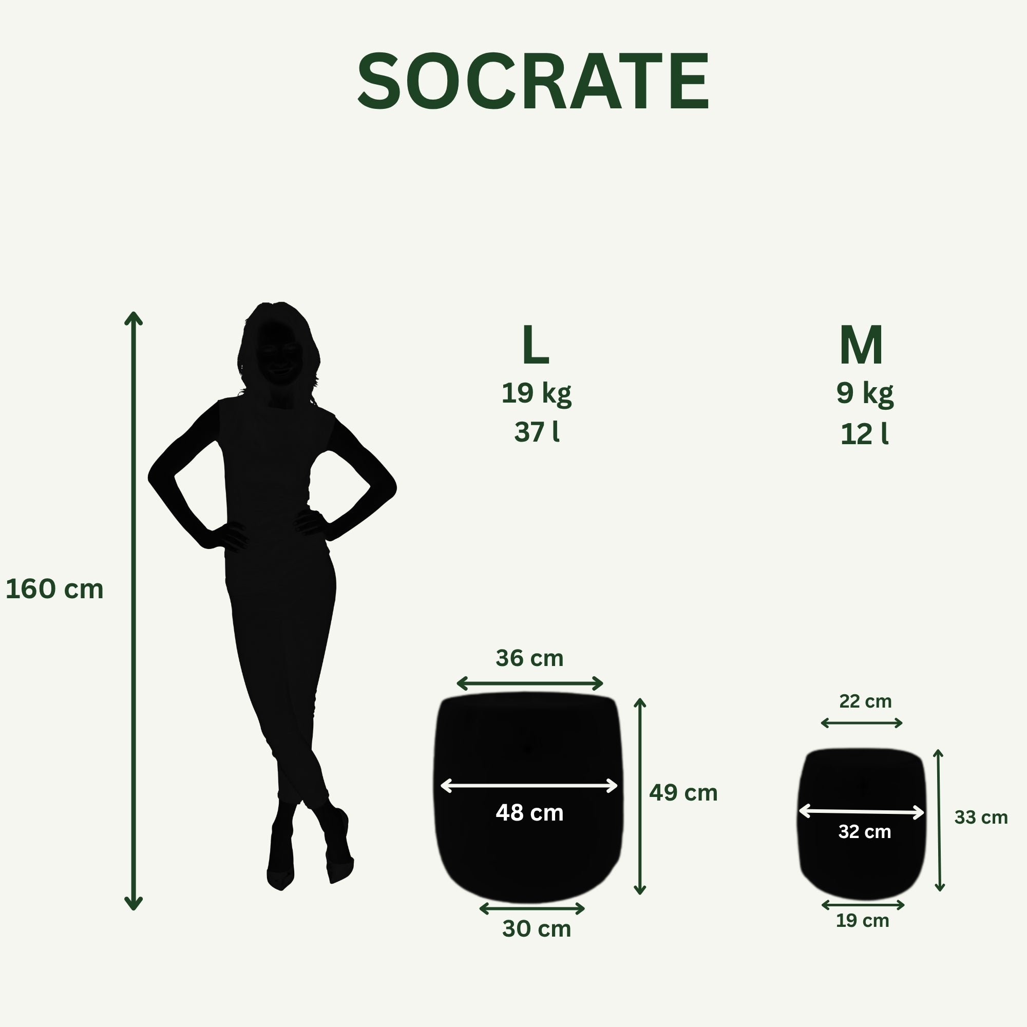 Keramický květináč SOCRATE - Ocelově modrá