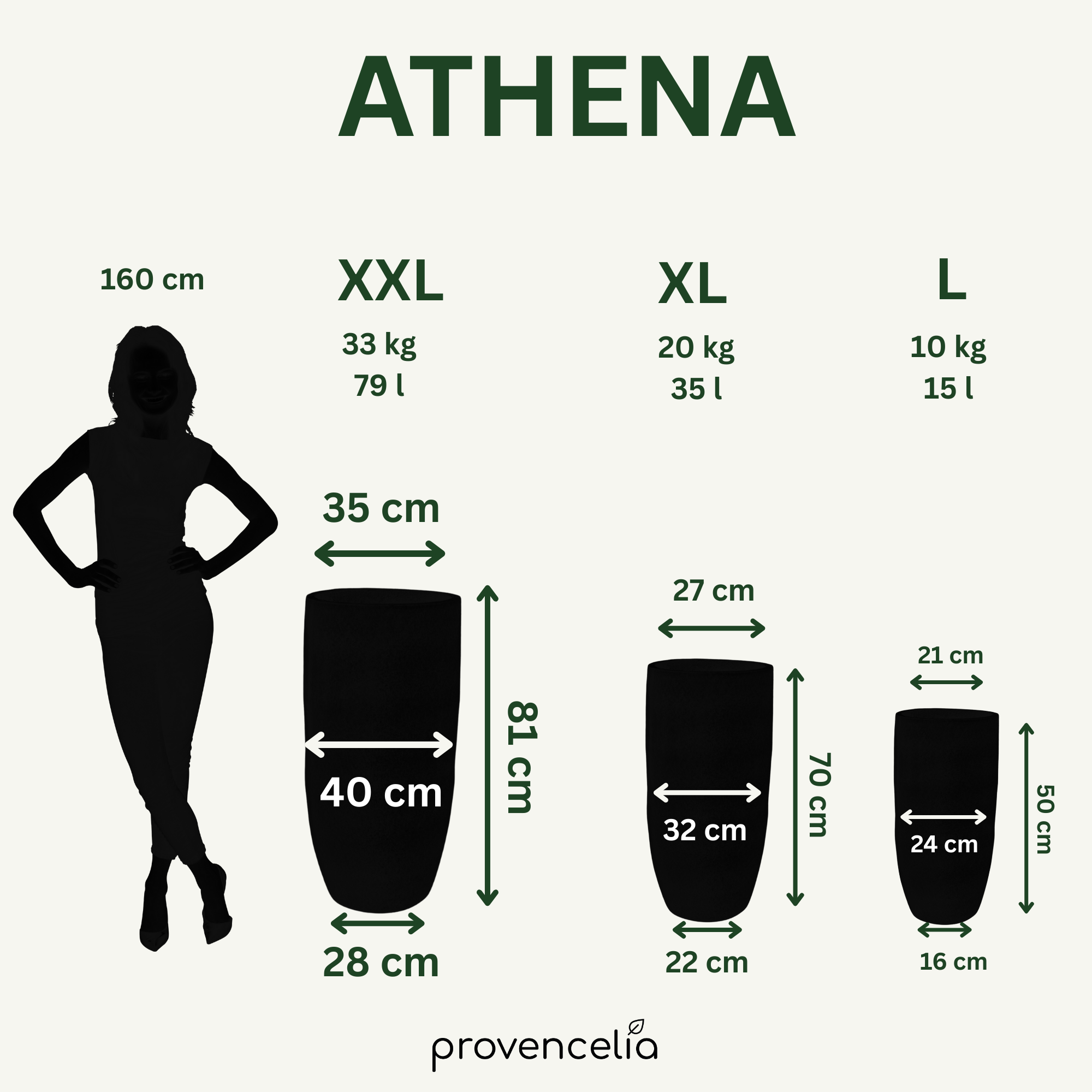 Keramicky květináč Athena - Světle modrá