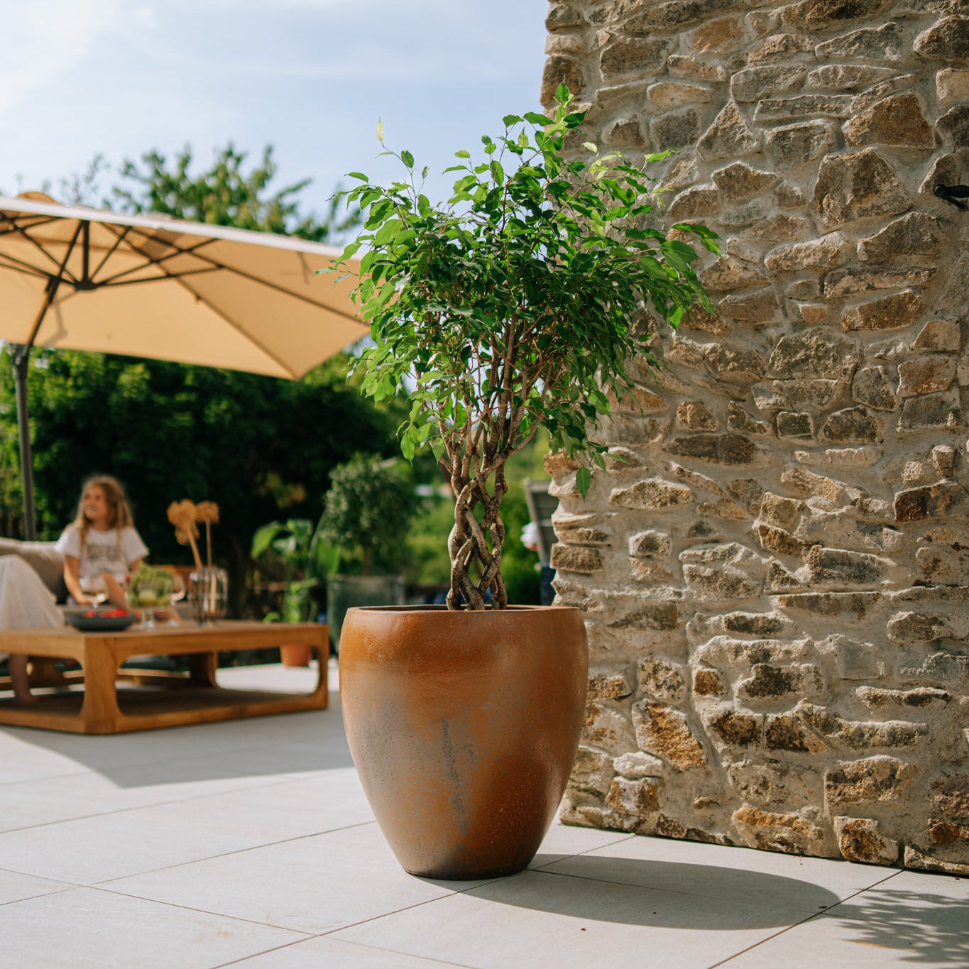 Keramický květináč LAFONTAINE - Antická rez