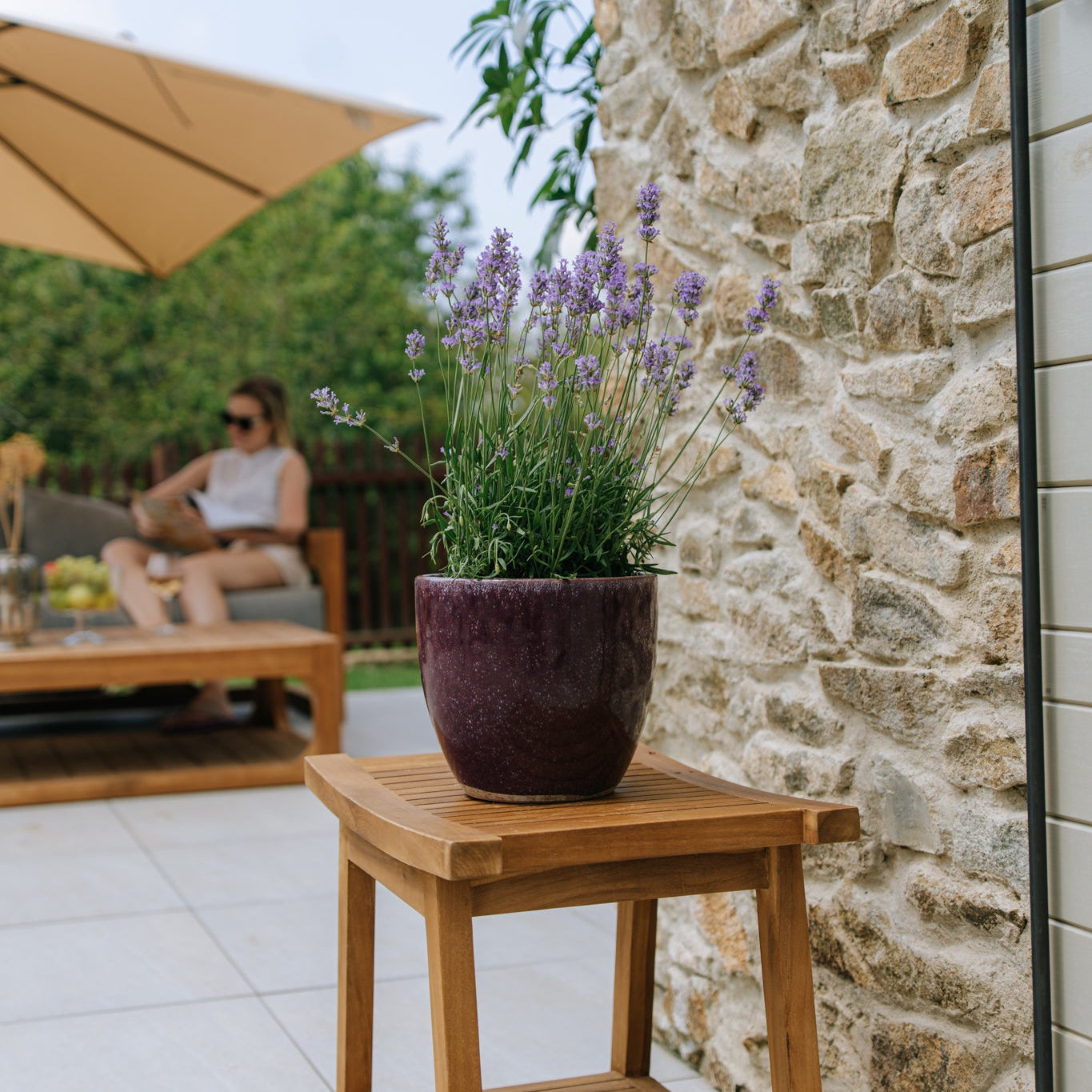 Keramický květináč LANCELOT - Fialový