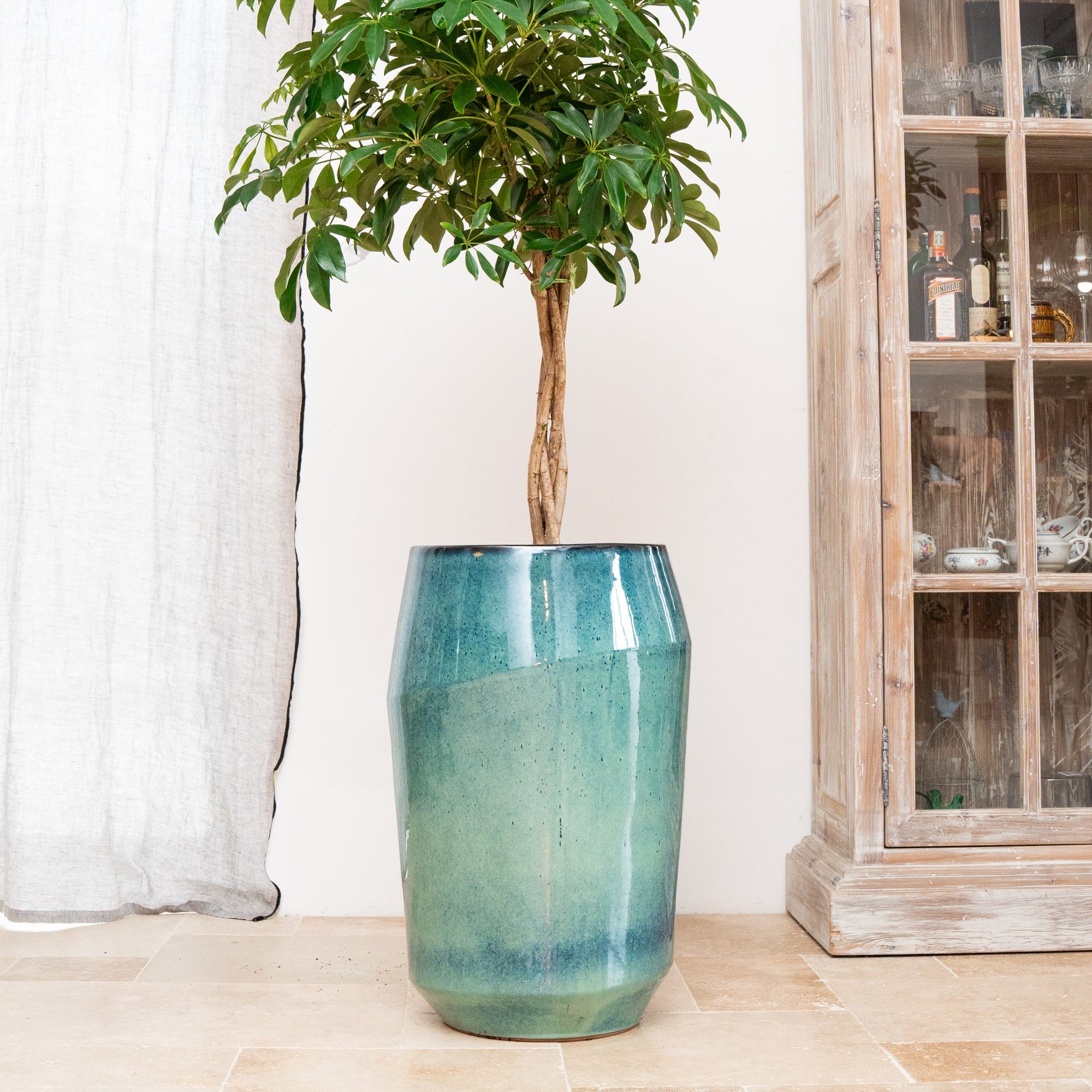 Keramický květináč Monaco - Světle modrá