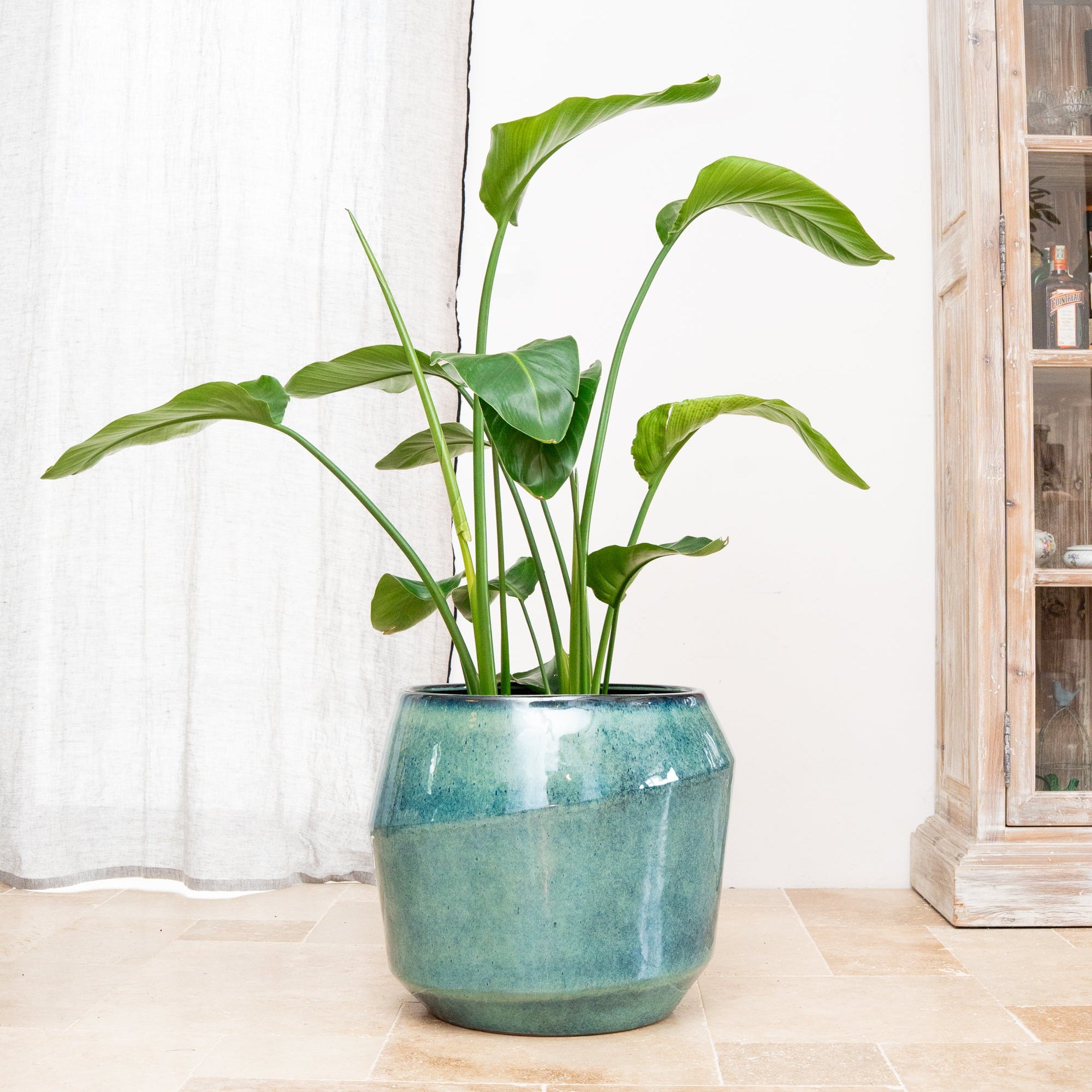 Keramický květináč Monaco - Světle modrá