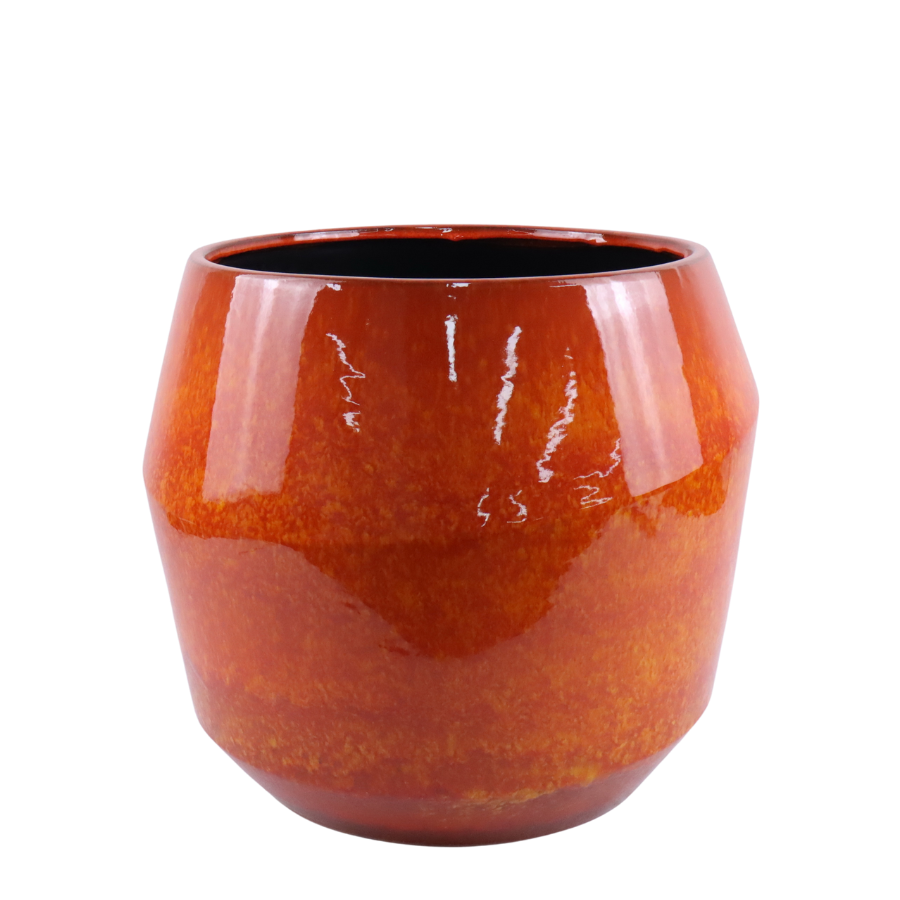 Keramický květináč Monaco - Oranžový