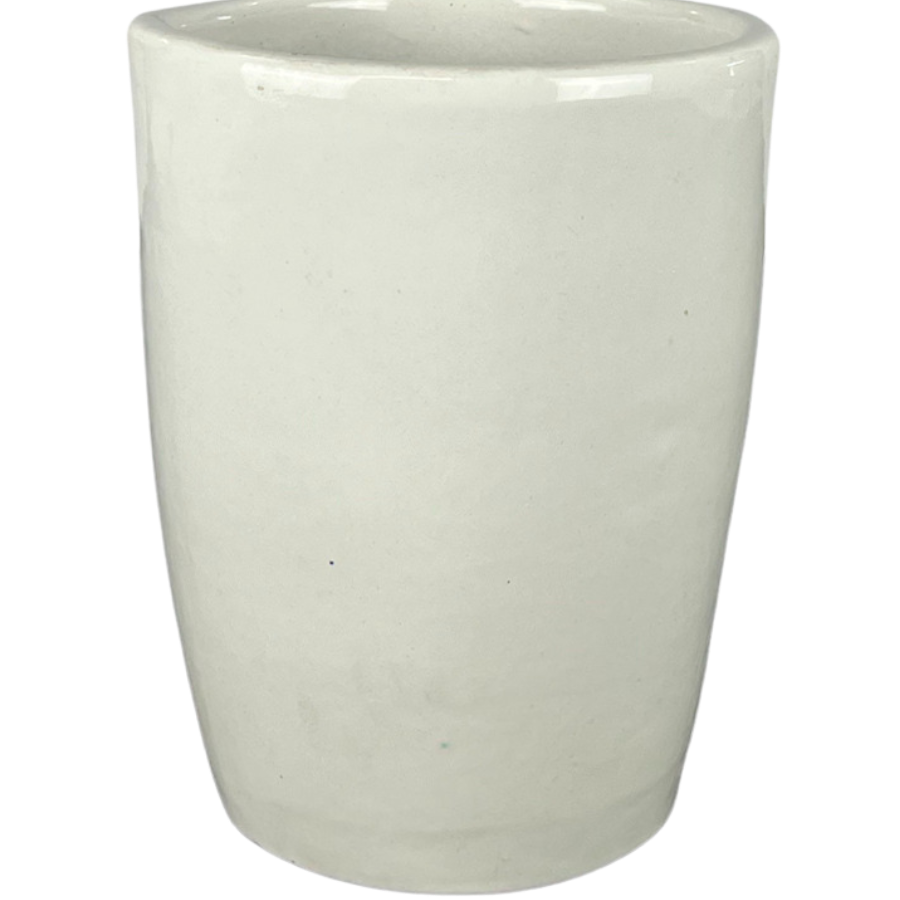 Vysoký keramický květináč Platon - Bílý