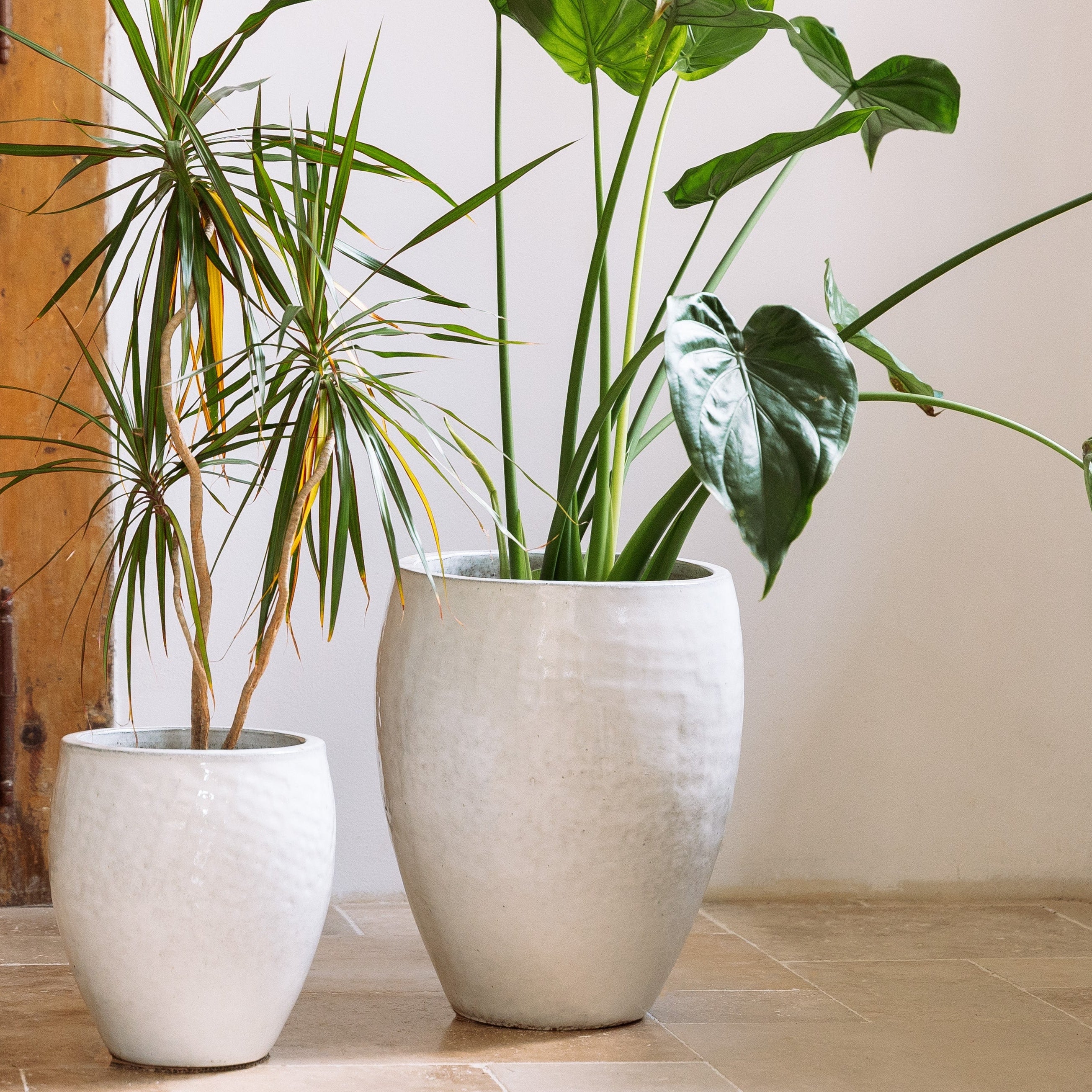 Keramický květináč Poseidon - Bílá