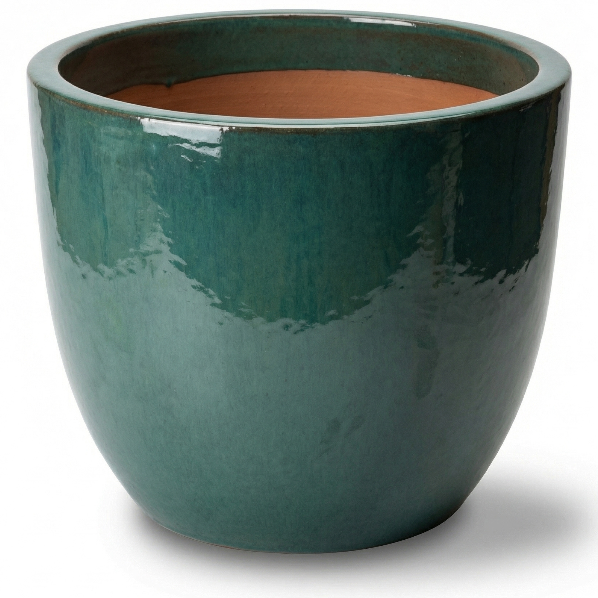 Keramický květináč LANCELOT nefritová – Provencelia, ručně vyráběný, mrazuvzdorný