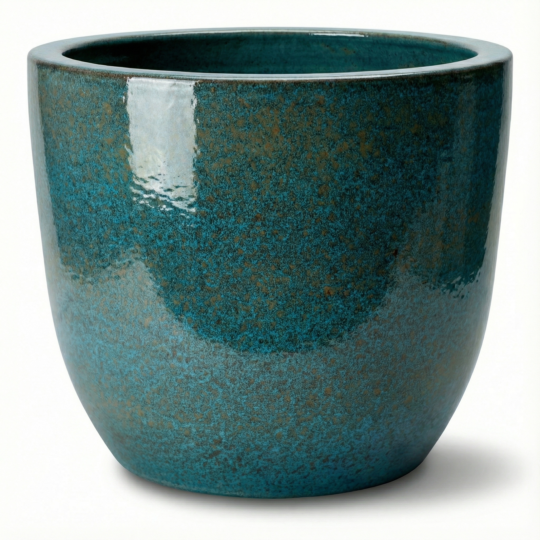 Keramický květináč LANCELOT ocelově modrá – Provencelia, ručně vyráběný, mrazuvzdorný