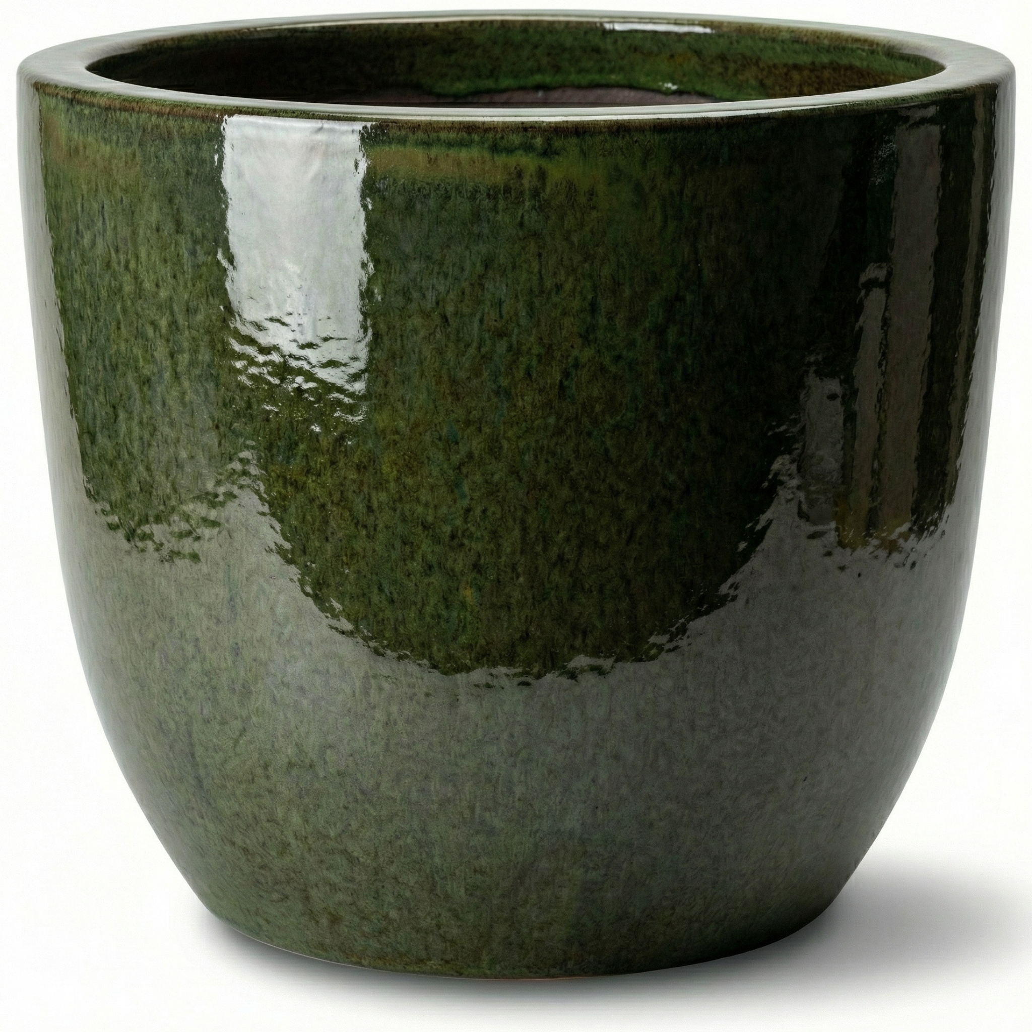 Keramický květináč LANCELOT tropická zelená – Provencelia, ručně vyráběný, mrazuvzdorný
