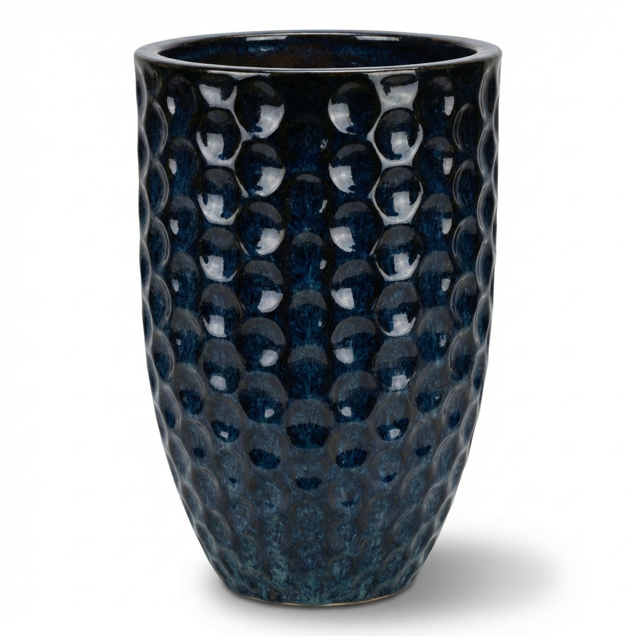 Keramický květináč MEROVEE ledově modrá – Provencelia, ručně vyráběný, mrazuvzdorný