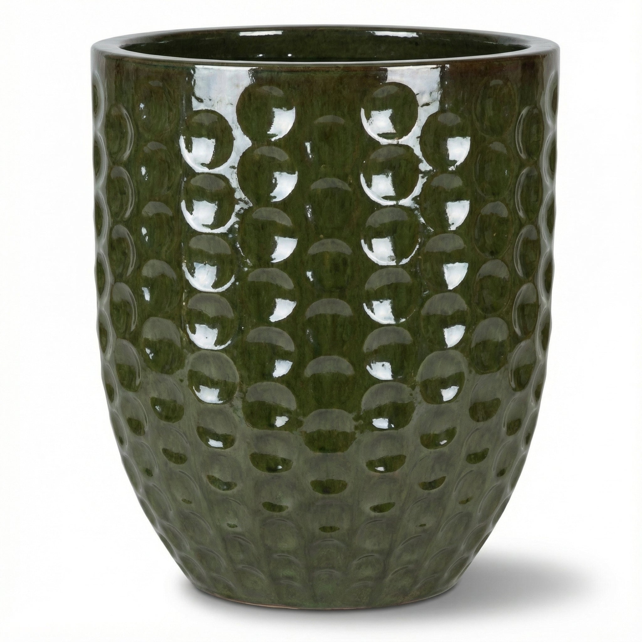 Keramický květináč MEROVEE - Tropická Zelená – ručně vyráběný keramický květináč Provencelia