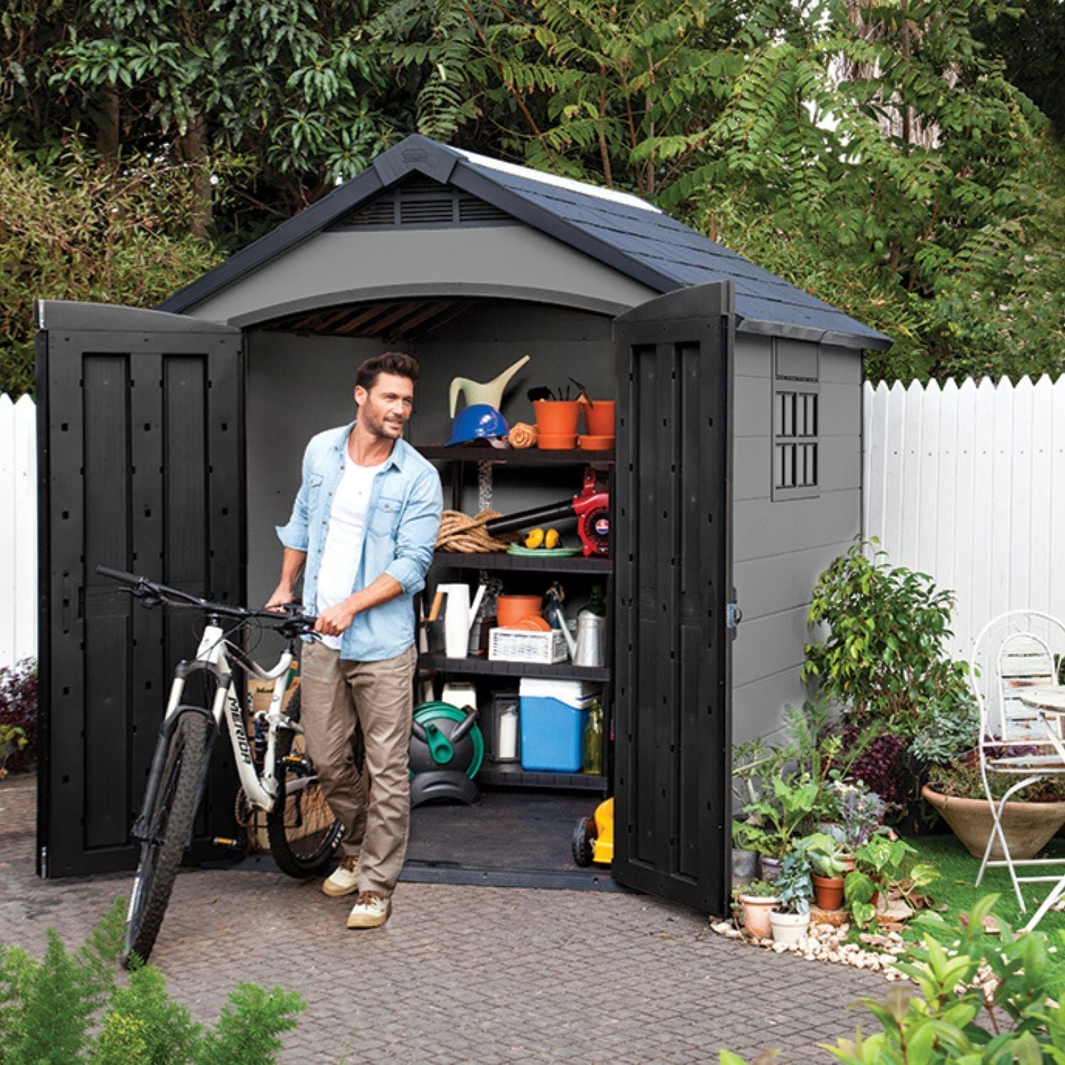 Abri de jardin PREMIER 757 Gris
