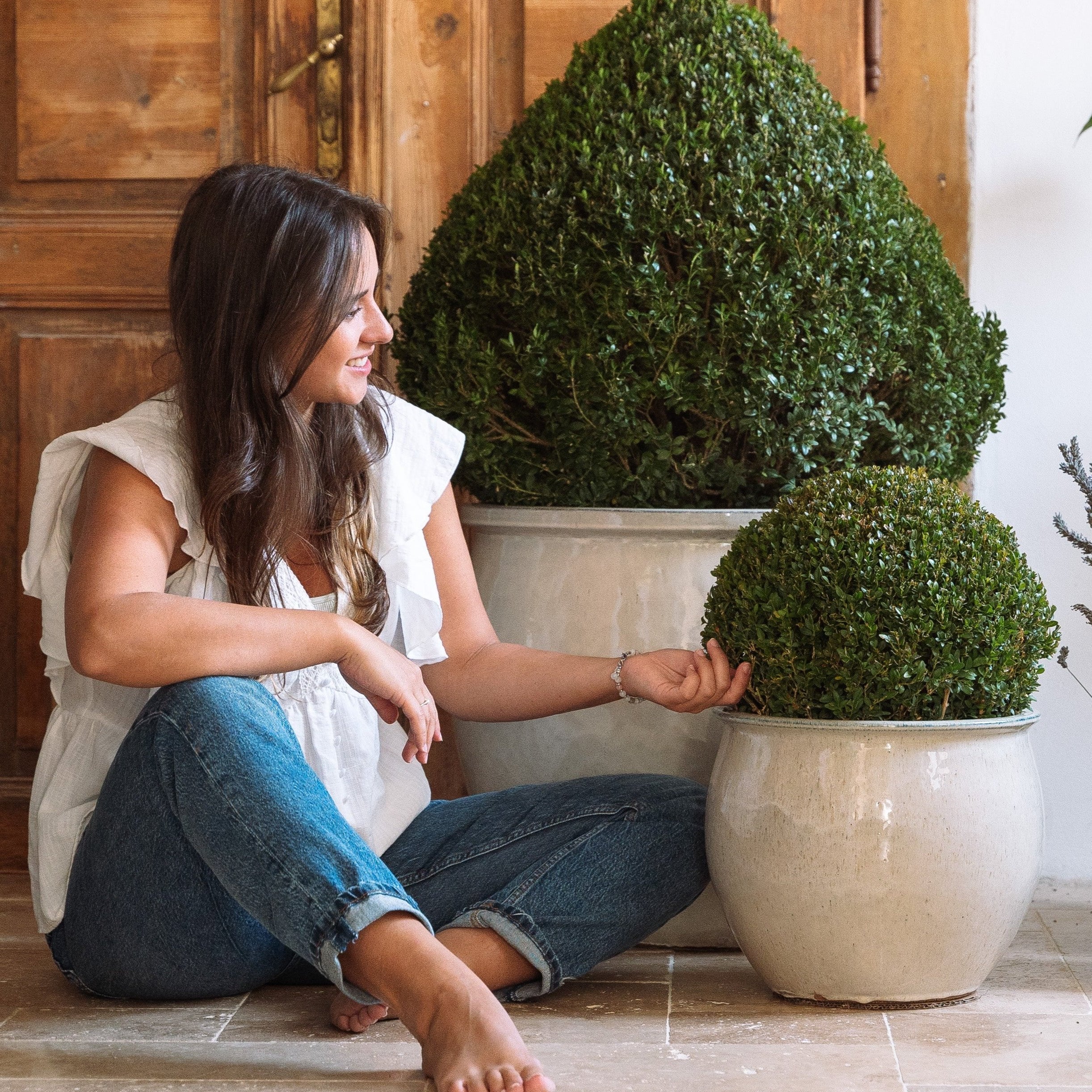 Keramický květináč Newton - Bílá - Provencelia.cz