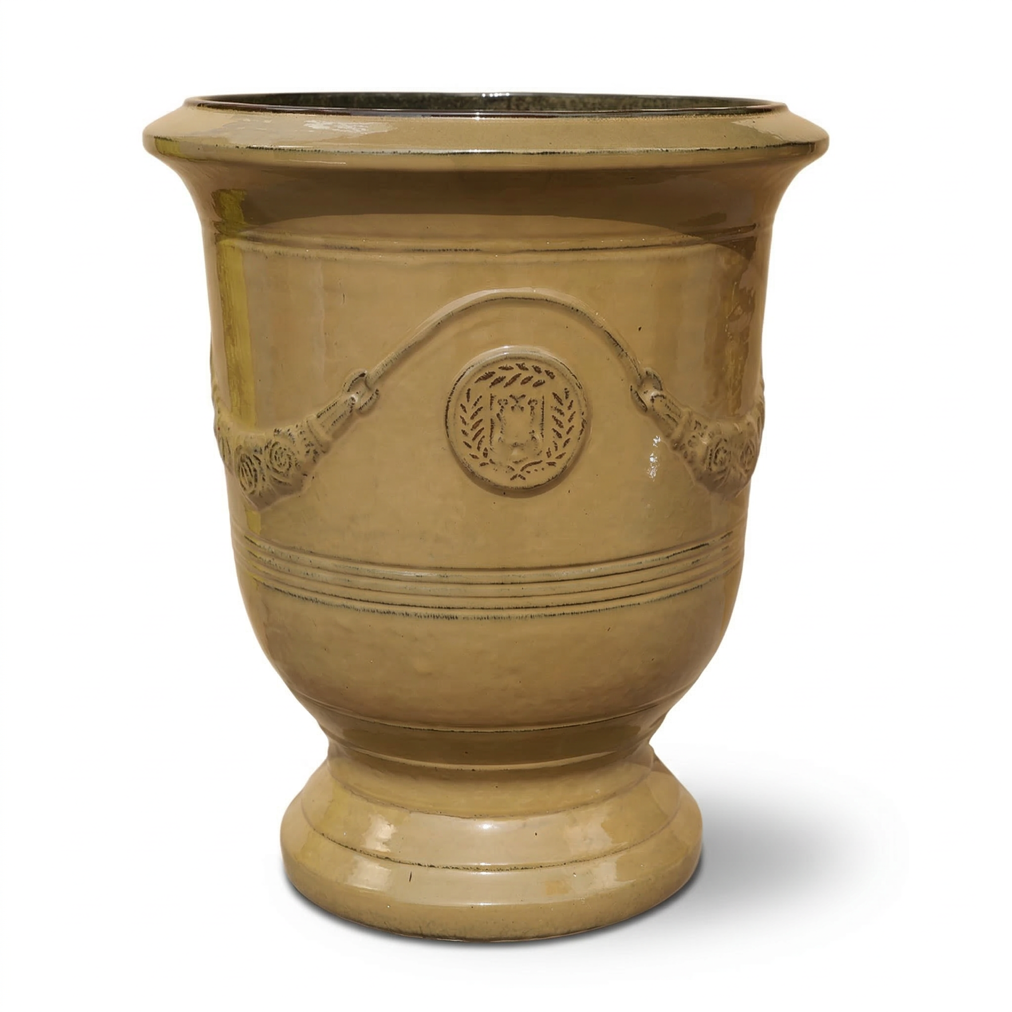 Keramicky květináč RICHELIEU - Pouštní žlutá