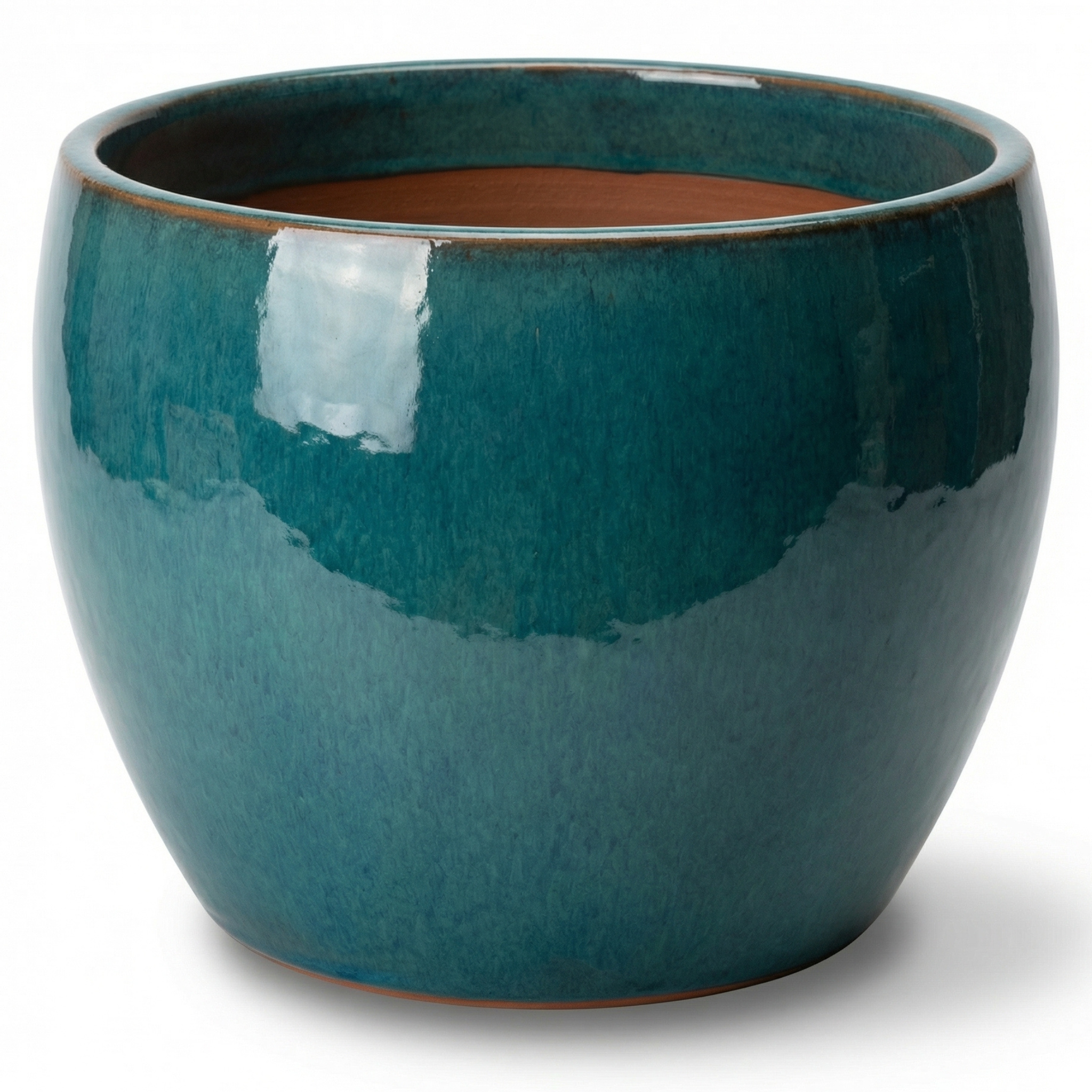 Keramický květináč ROMULUS azurově modrá – Provencelia, ručně vyráběný, mrazuvzdorný