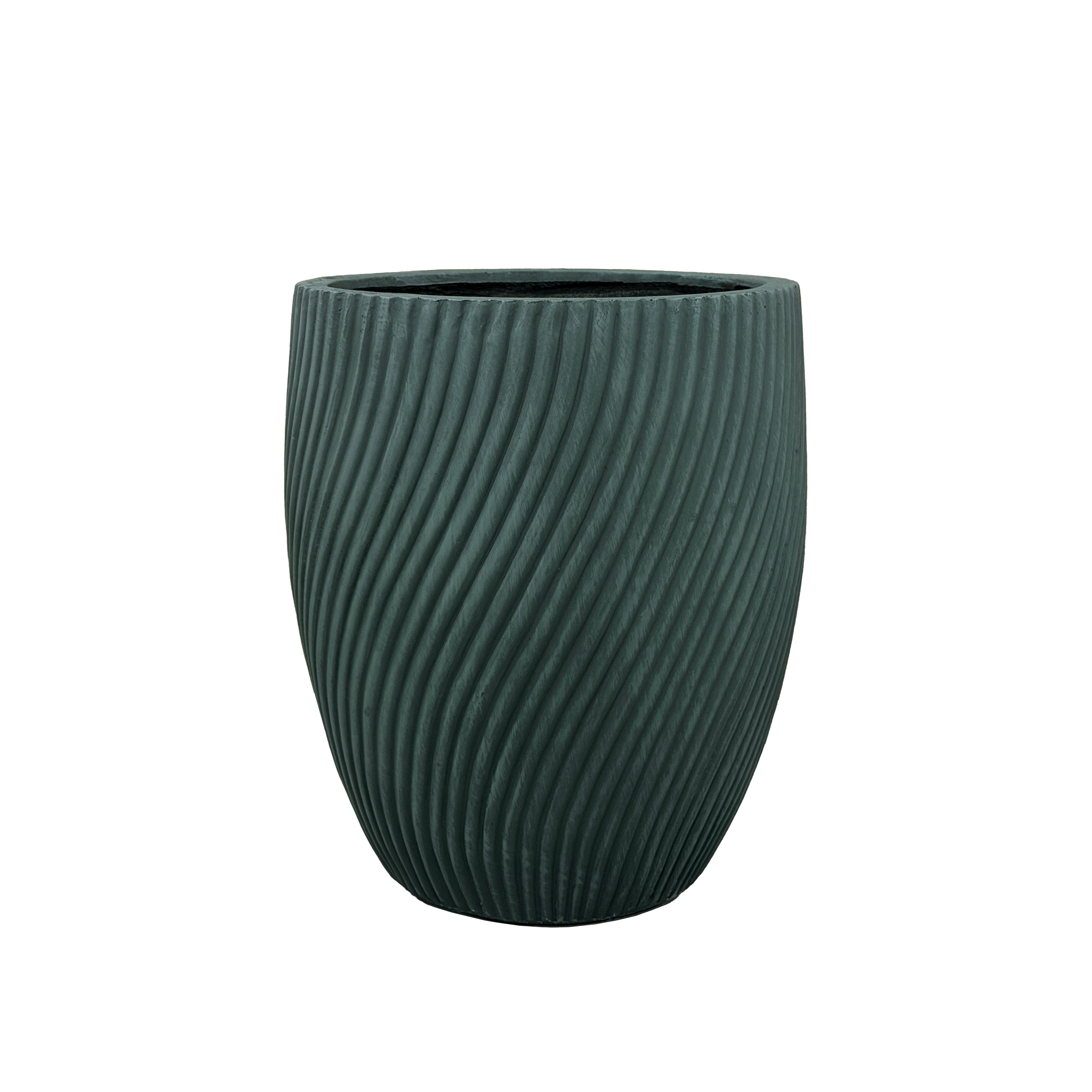 Keramický květináč SOLSTICE tmavě zelená – Provencelia, ručně vyráběný, mrazuvzdorný