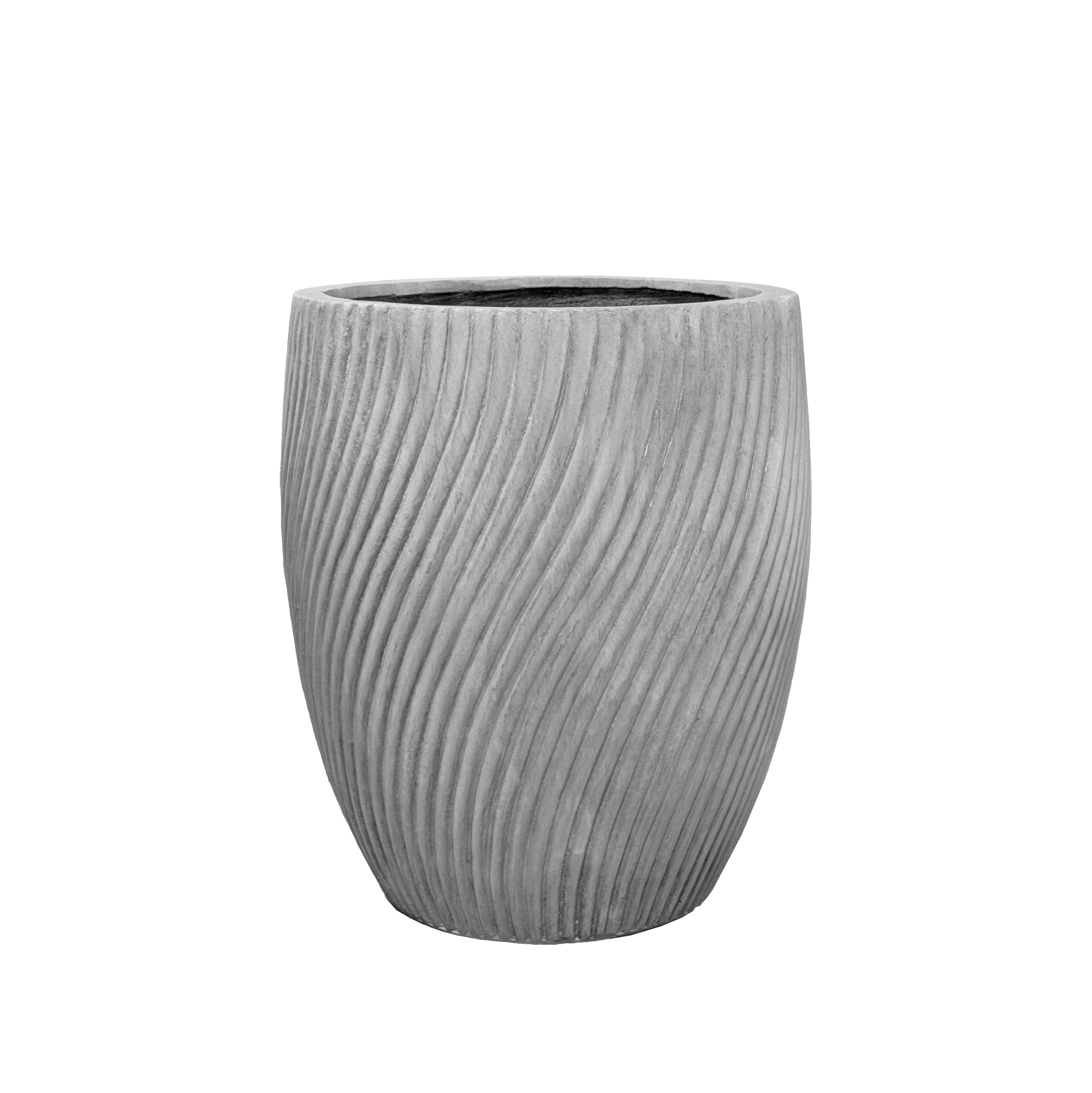 Keramický květináč SOLSTICE světle šedá – Provencelia, ručně vyráběný, mrazuvzdorný