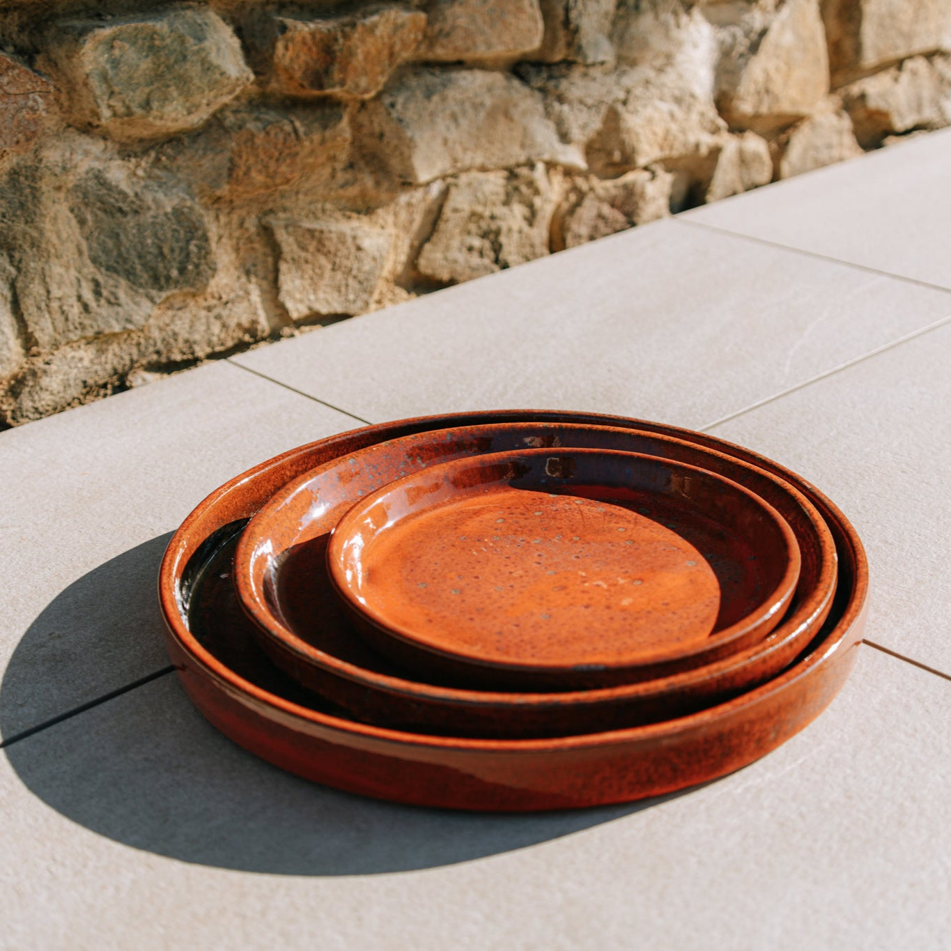 Podmiska pod květináč - Tropická oranžová