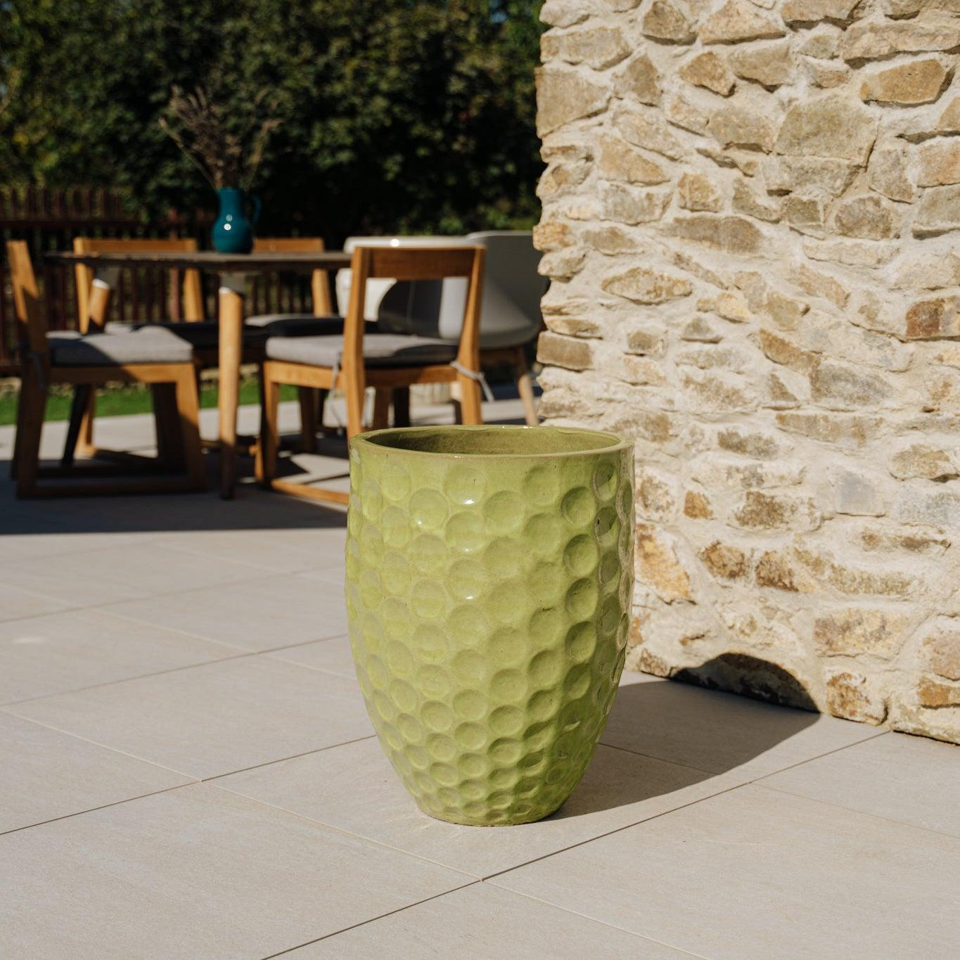 Keramický květináč MEROVEE - Olivově zelená - Provencelia.cz