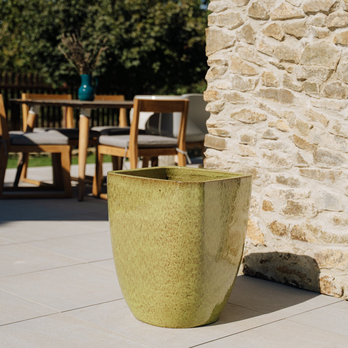 Keramický květináč VAUBAN - Podzimní zelená - Provencelia.cz