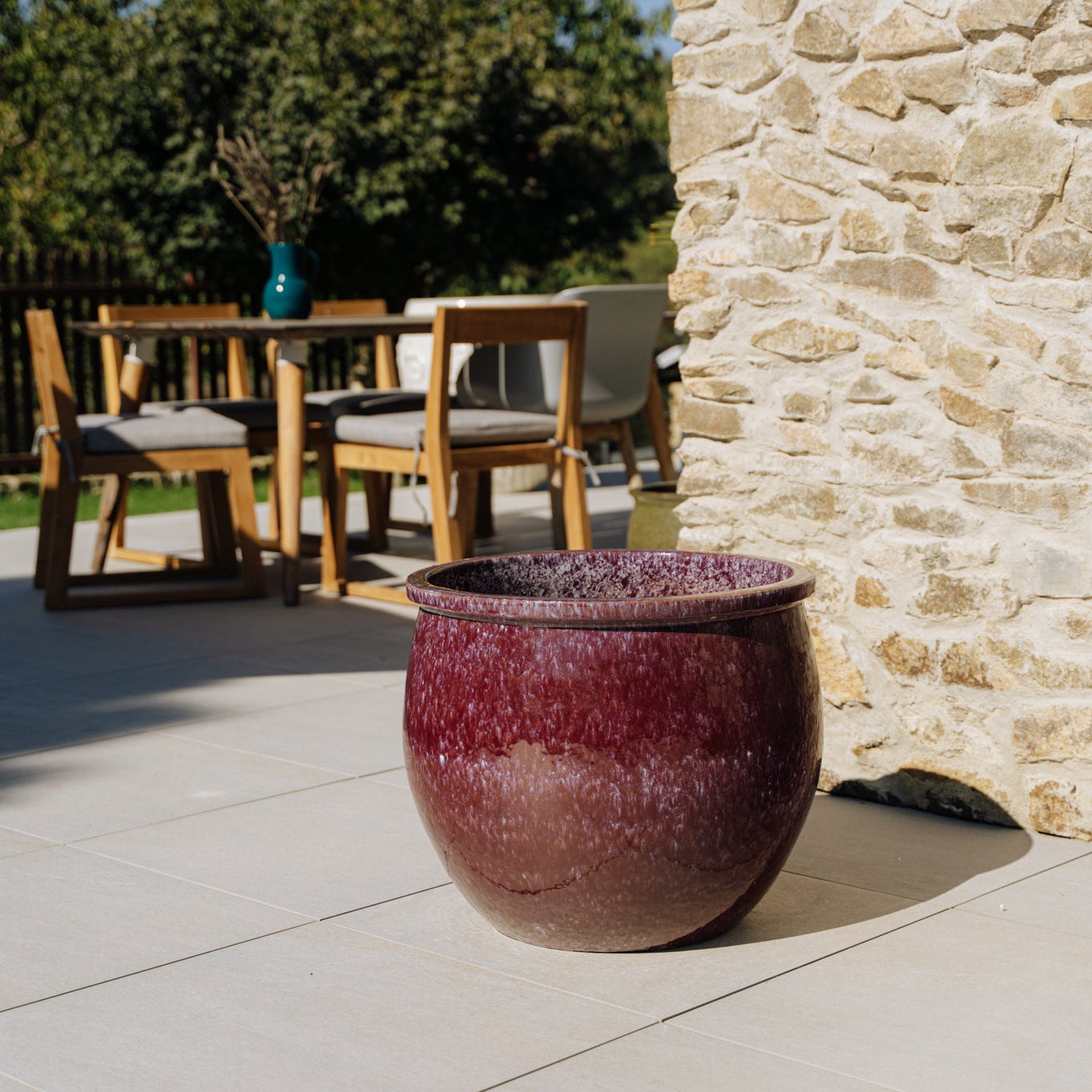 Keramický květináč Newton - Fialová - Provencelia.cz