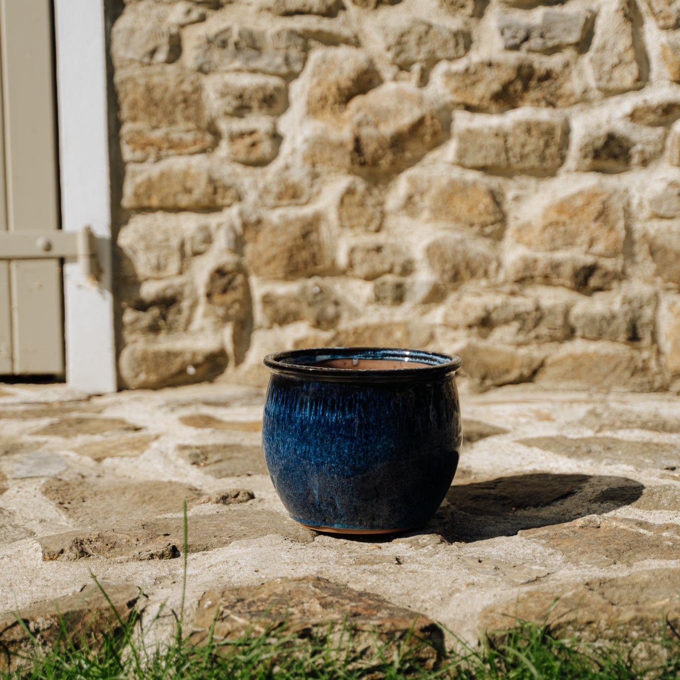 Keramický květináč Newton - Mořsky modrá - Provencelia.cz