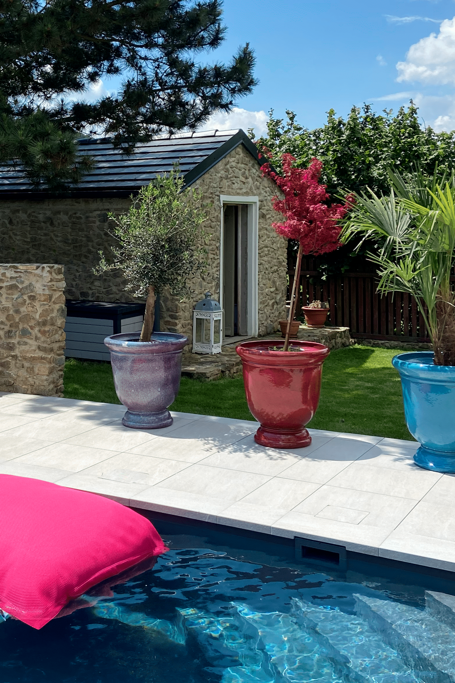 Velký kramický květináč Titan - Podzimní fialová