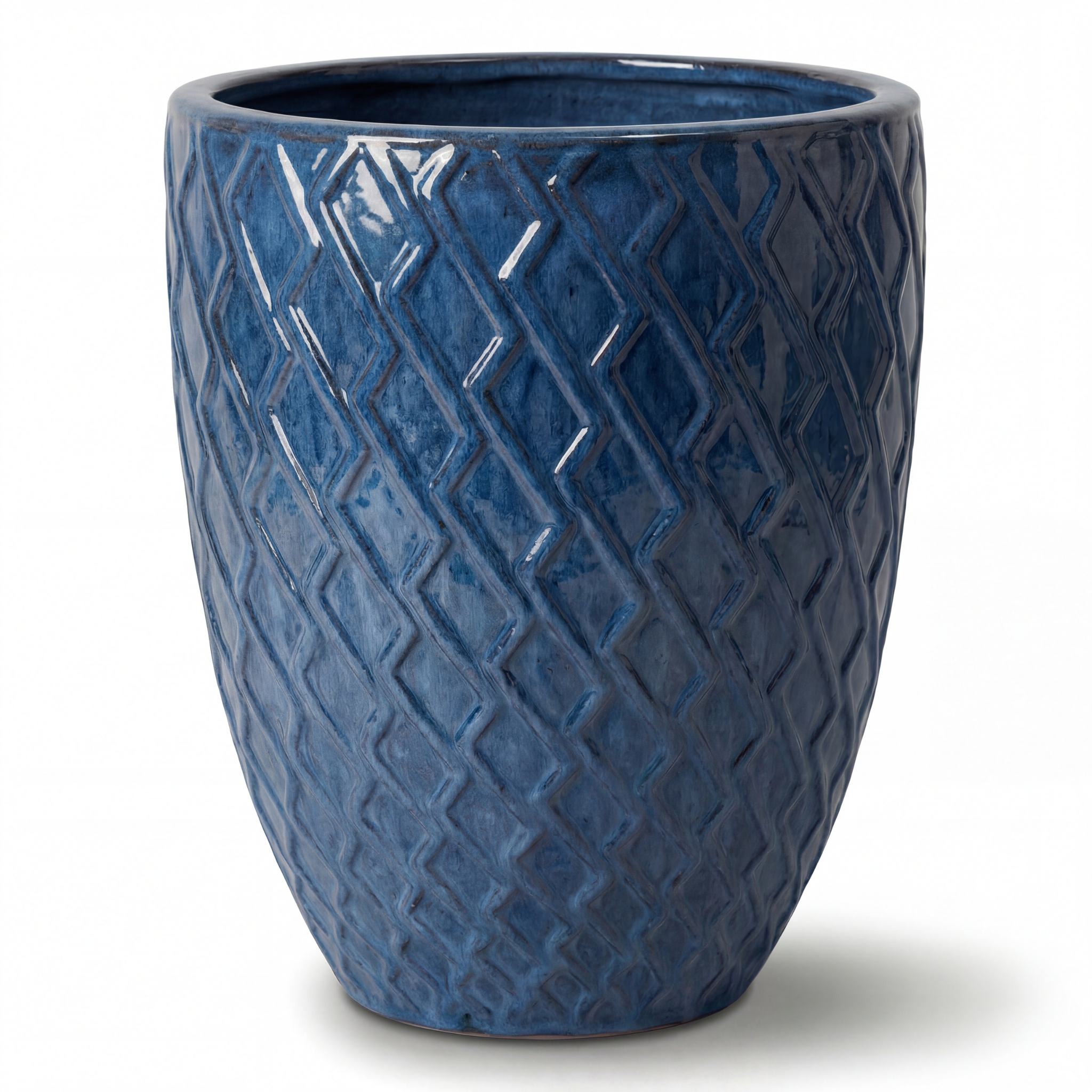 Keramický květináč Zeus - Antická modrá