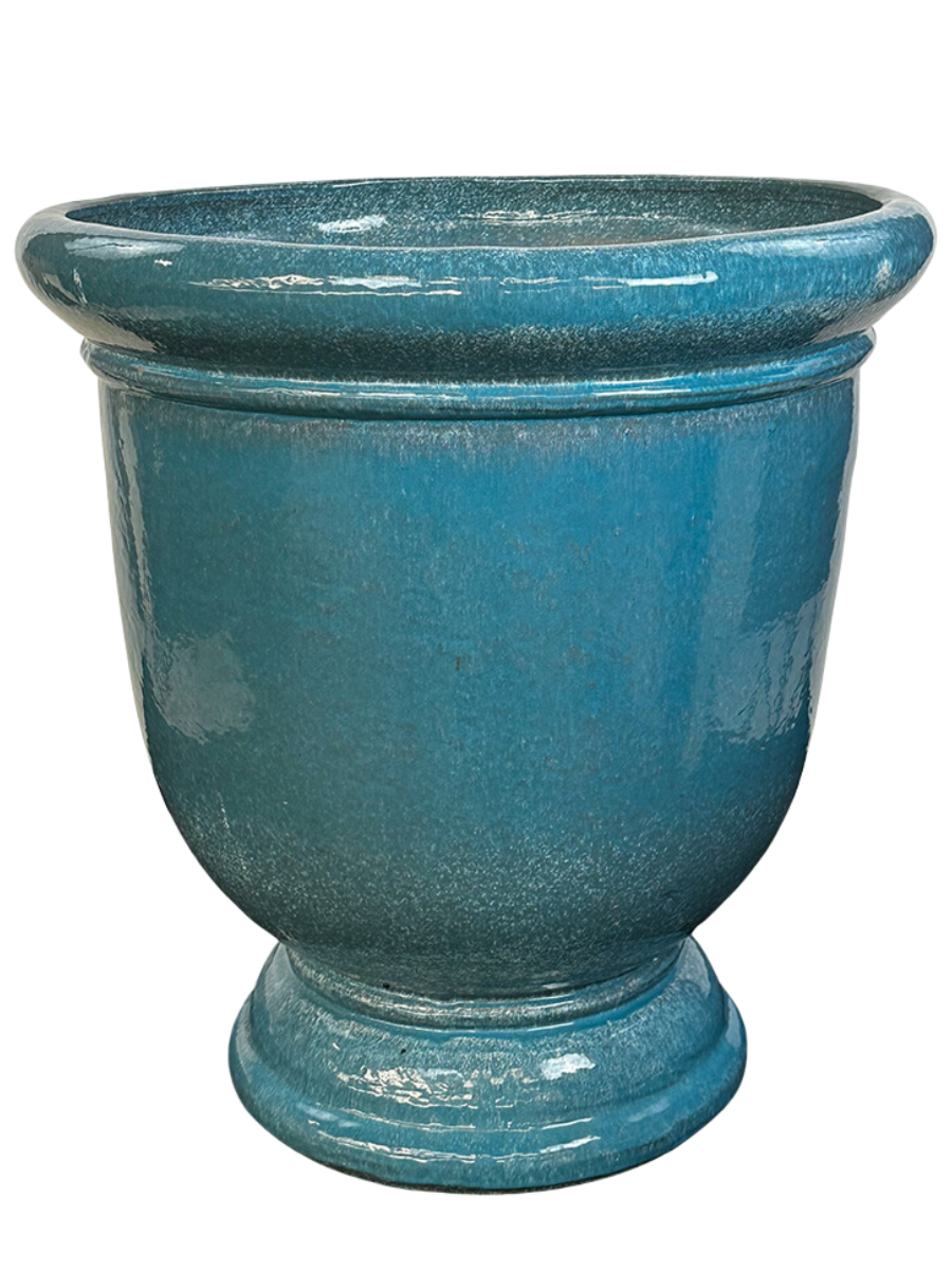 Velký kramický květináč Titan - Nebesky modrá