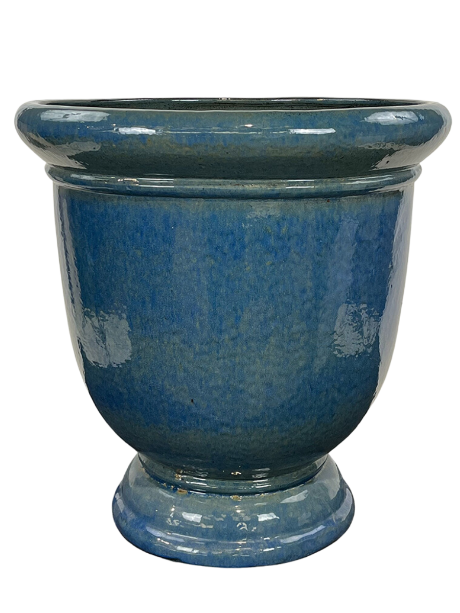 Velký kramický květináč Titan - Mořsky modrá