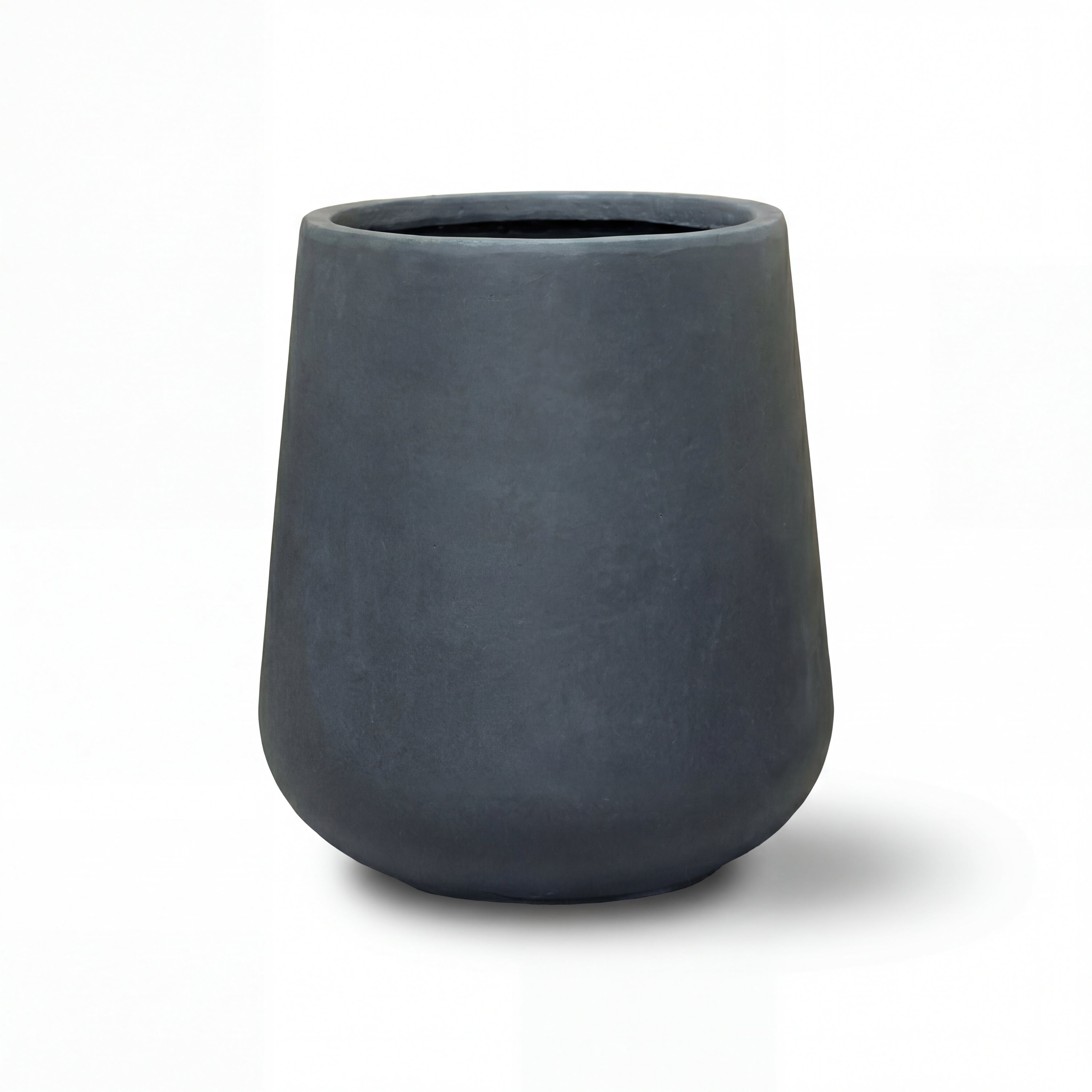 Keramický květináč SILEX Tmavě šedý – Provencelia, ručně vyráběný, mrazuvzdorný
