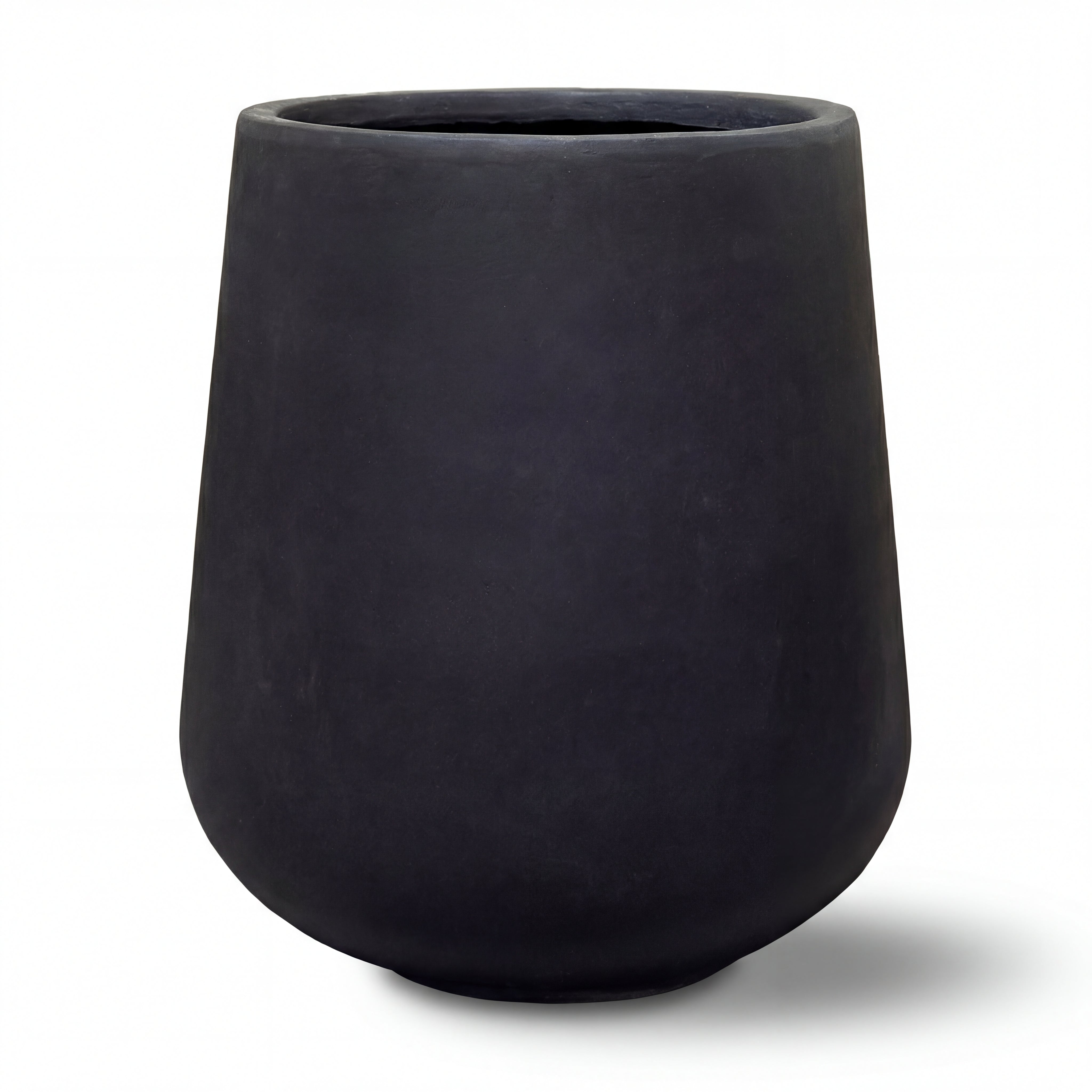 Betonový květináč Silex - Matně černý