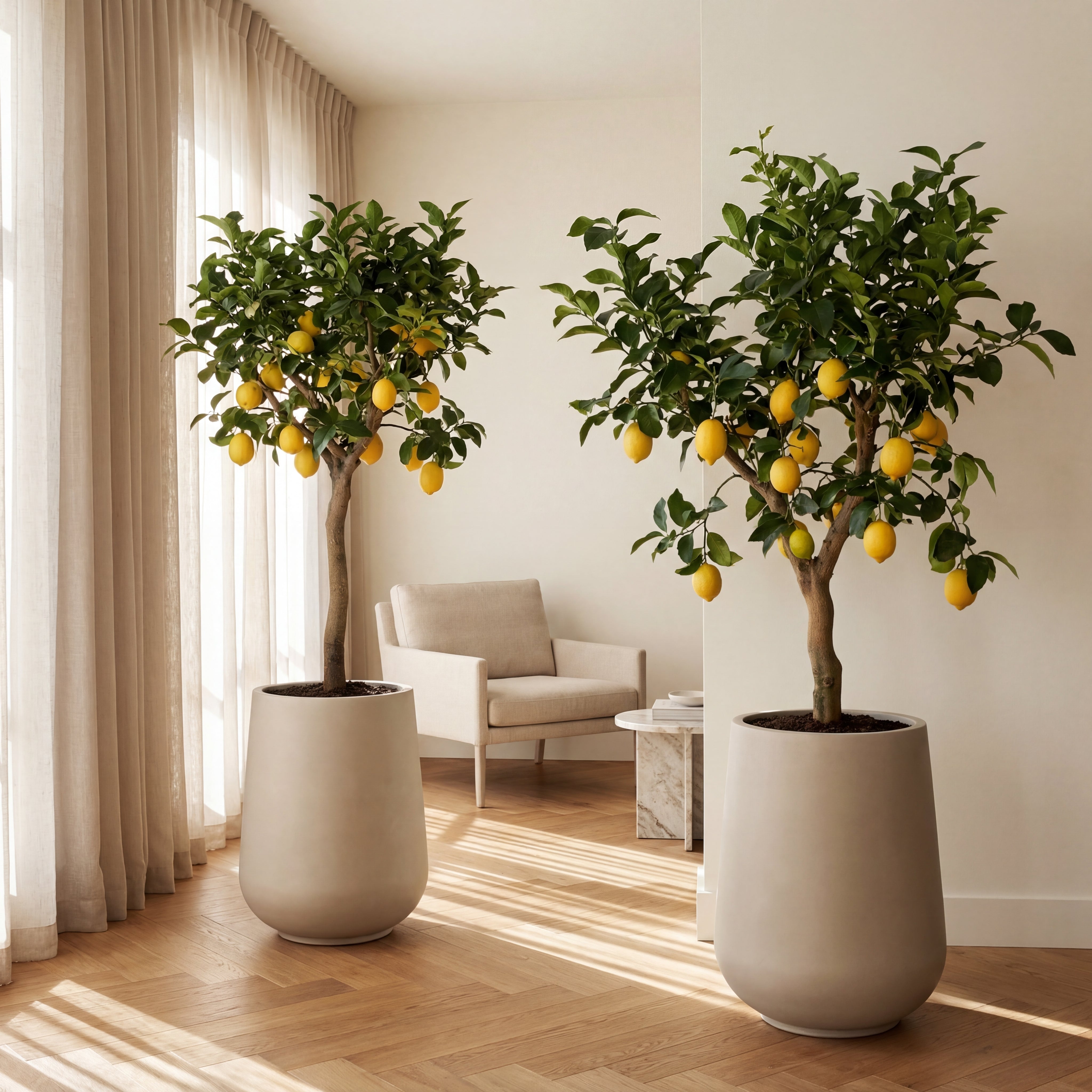 Betonový květináč MONOLITH - Béžový