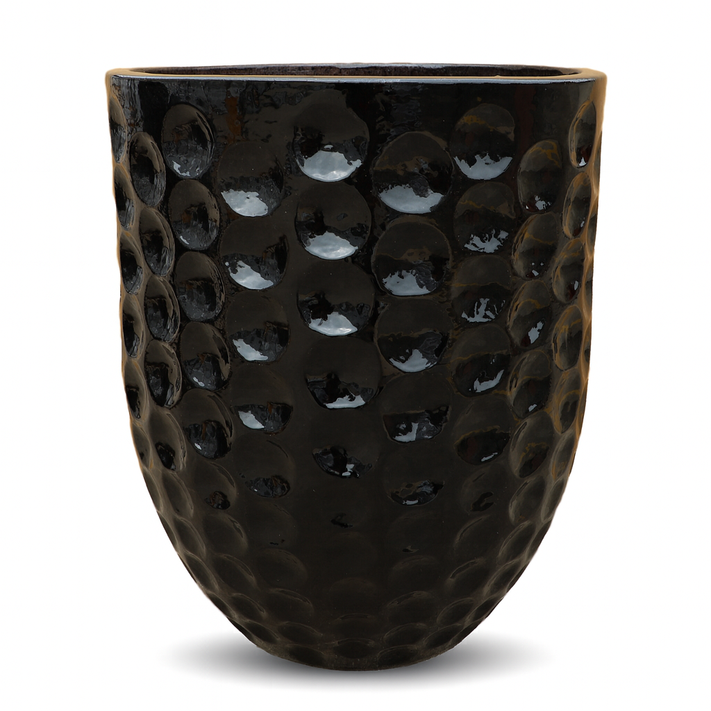 Keramický květináč MEROVEE - Černý
