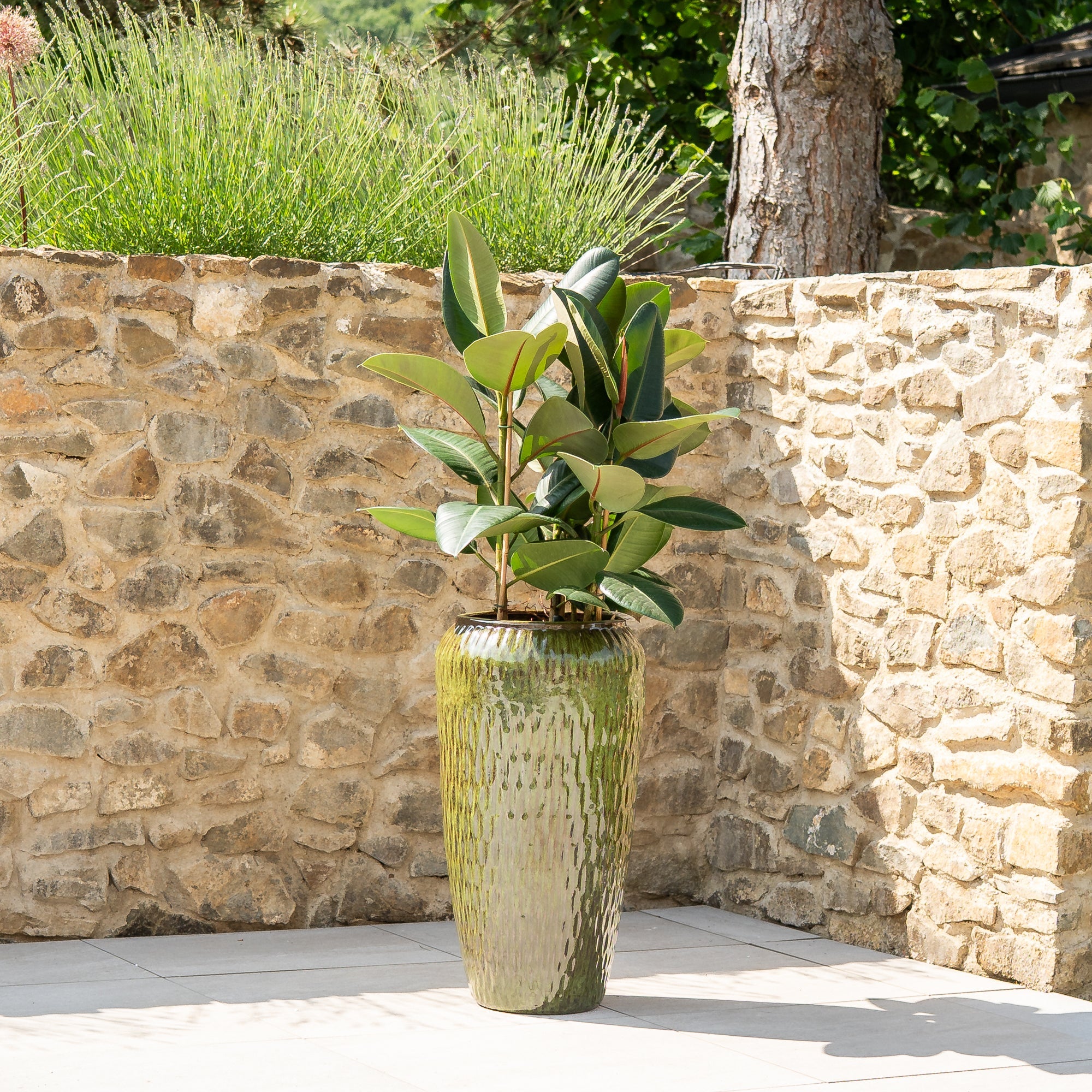 Keramický květináč Pompadour - Tropická zelená