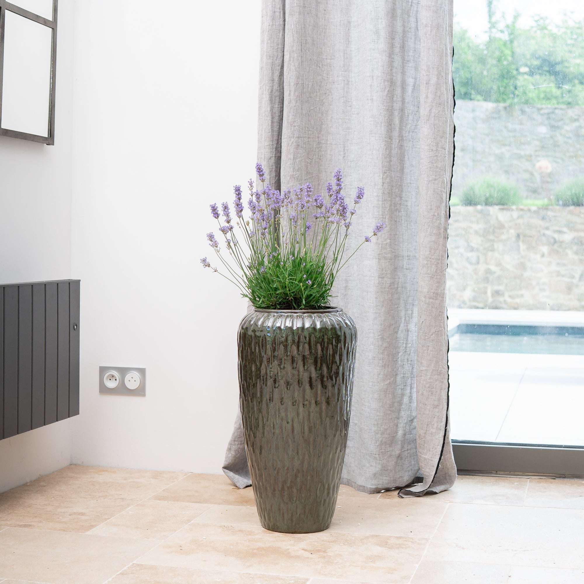 Keramický květináč Pompadour - Tropická zelená