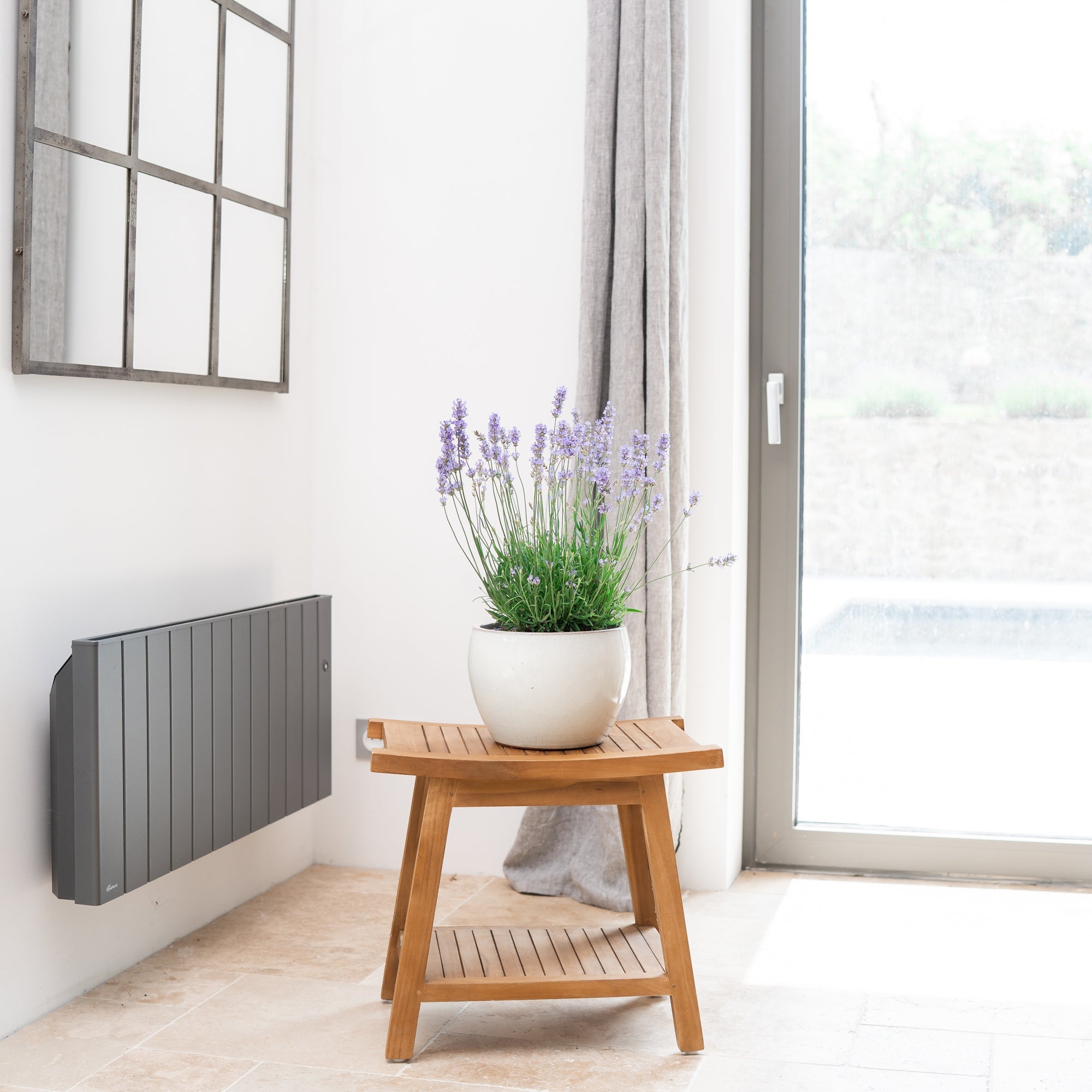 Keramicky květináč Romulus - Krémová