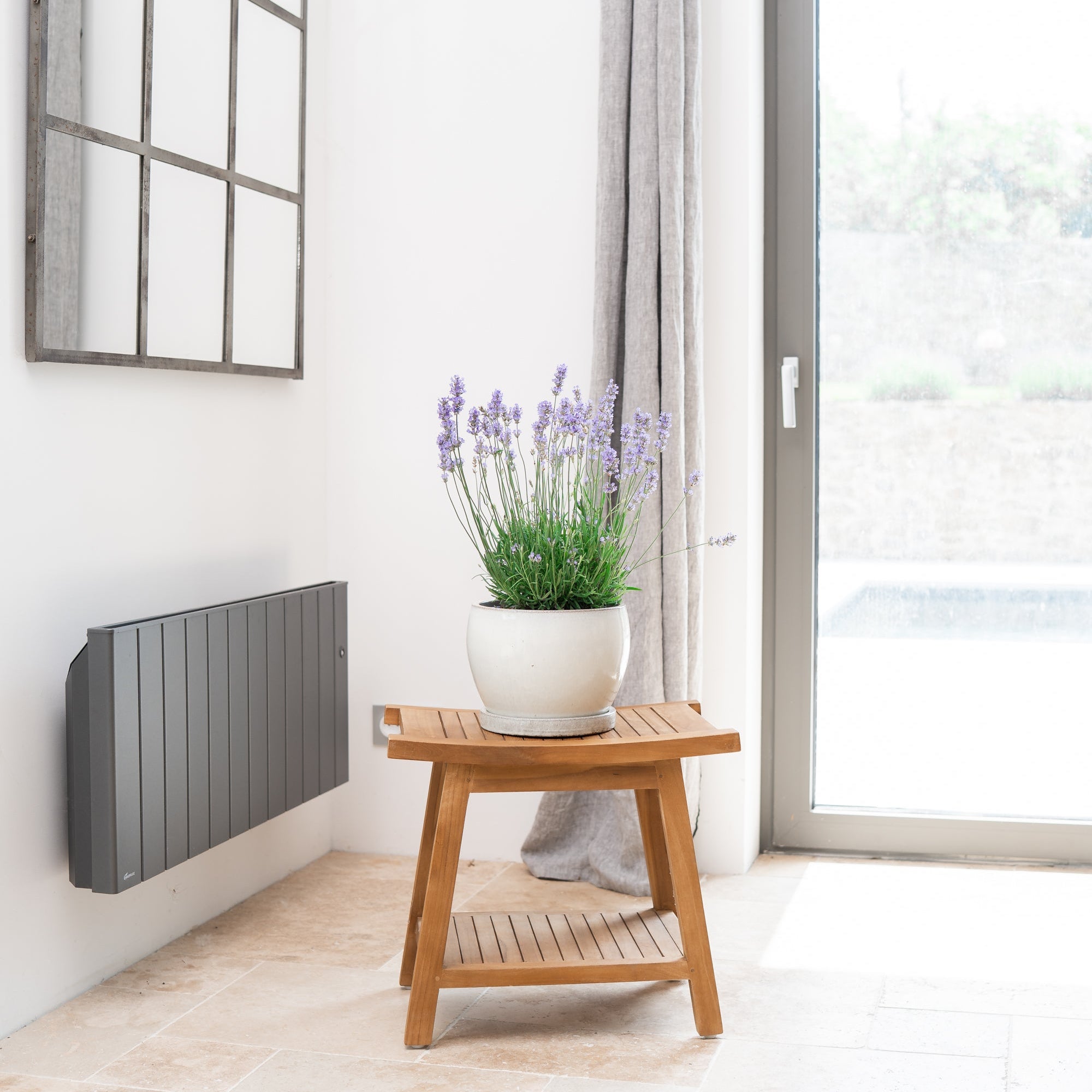 Keramicky květináč Romulus - Krémová