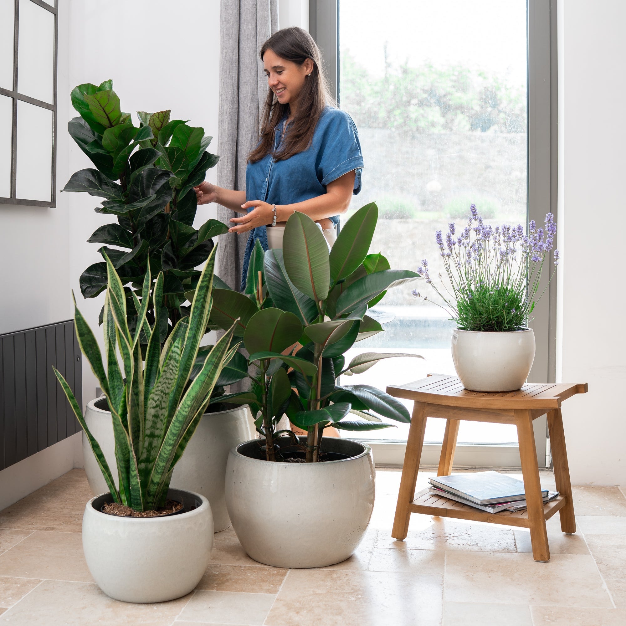 Provencelia květináč ROMULUS krémová – glazovaná terakota, styl Anduze