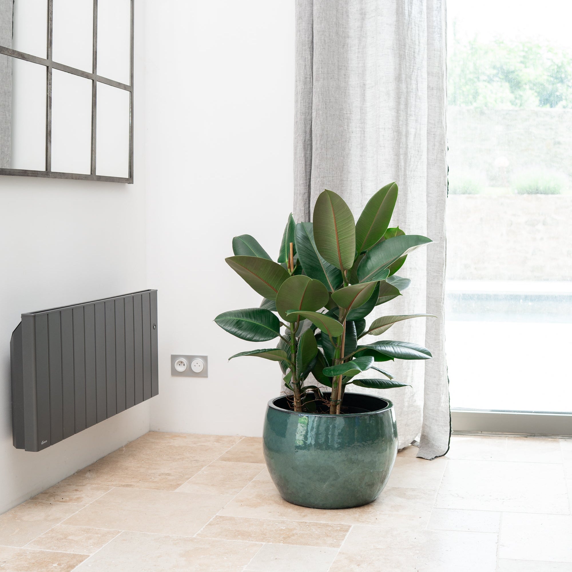 Keramicky květináč Romulus - Nefritová