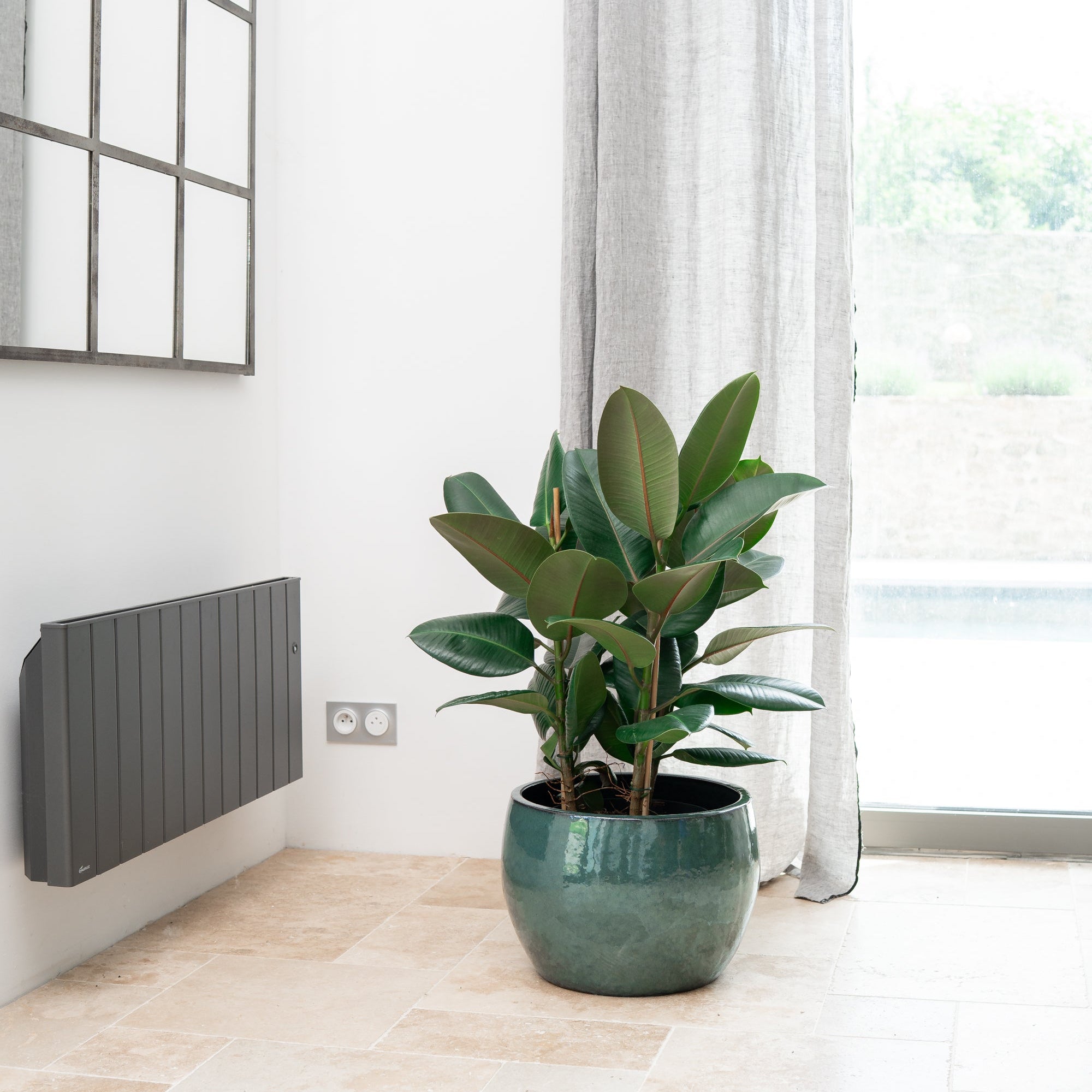 Keramicky květináč Romulus - Nefritová